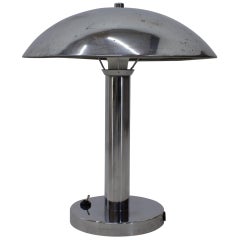 Chrome-Plated Table Lamp by Josef Hurka for Napako, 1930s