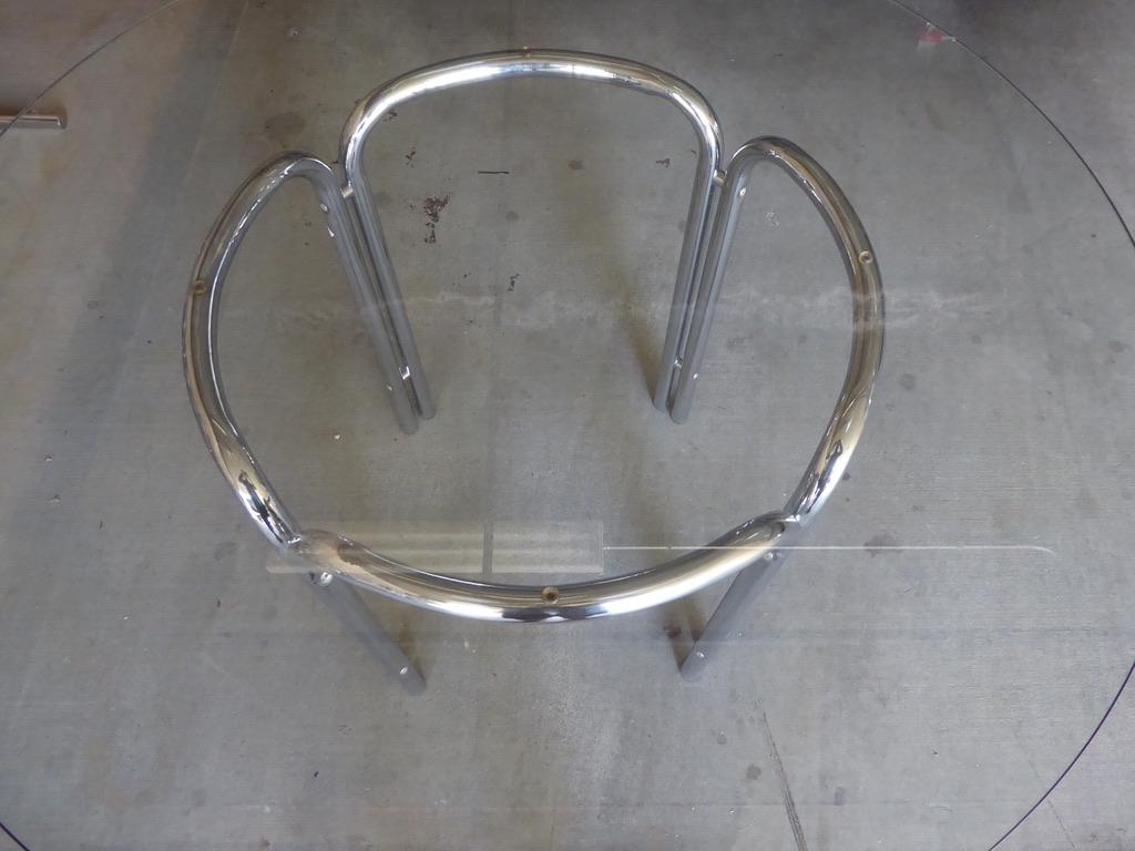 Chrome-Plated Tubular Steel Dining Set Designed by Jerry Johnson, circa 1970s For Sale 9