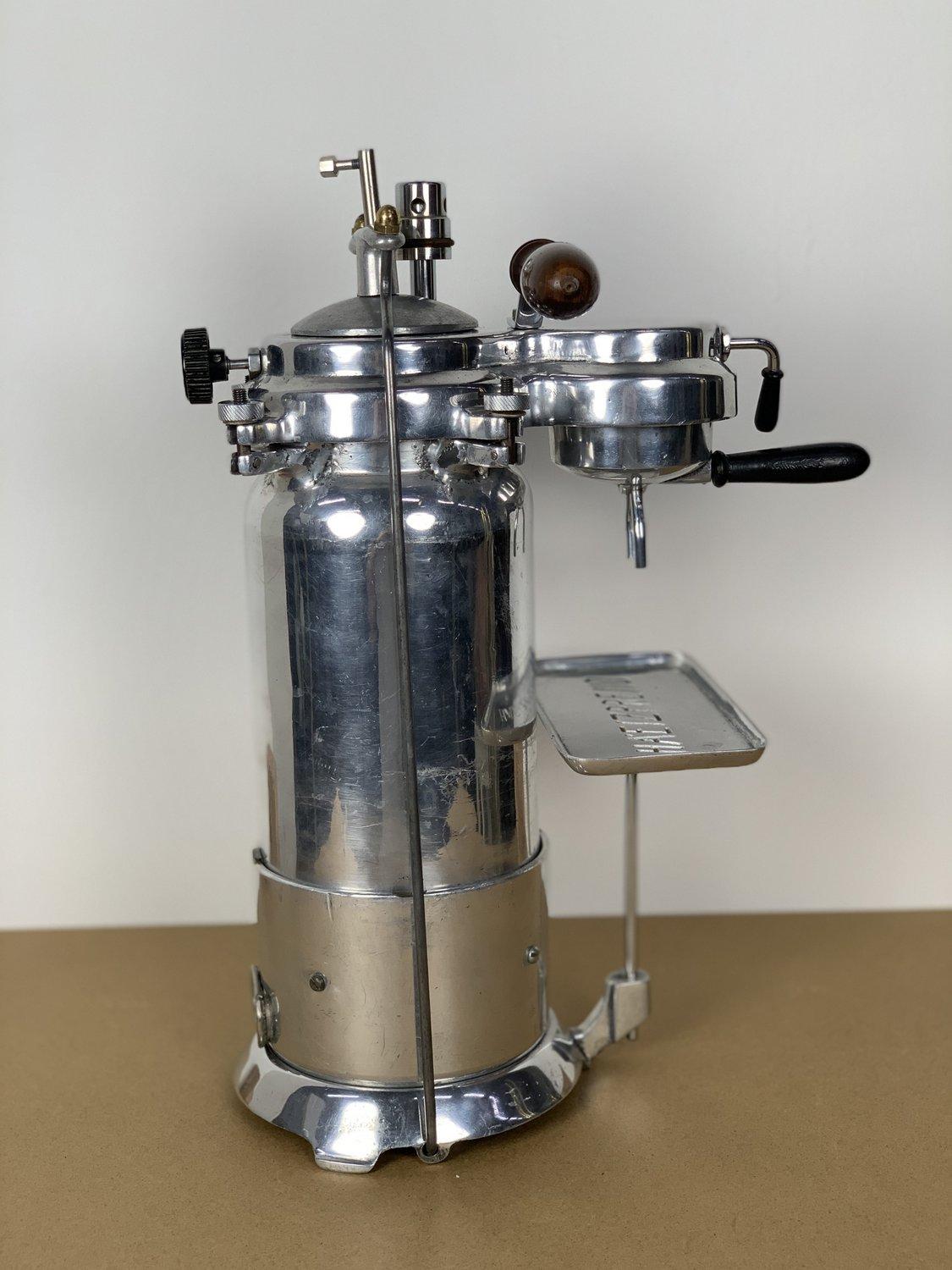 Chrome Plated Vintage Espresso Coffe Maker, 1930-40's '50293' In Good Condition In Budapest, HU
