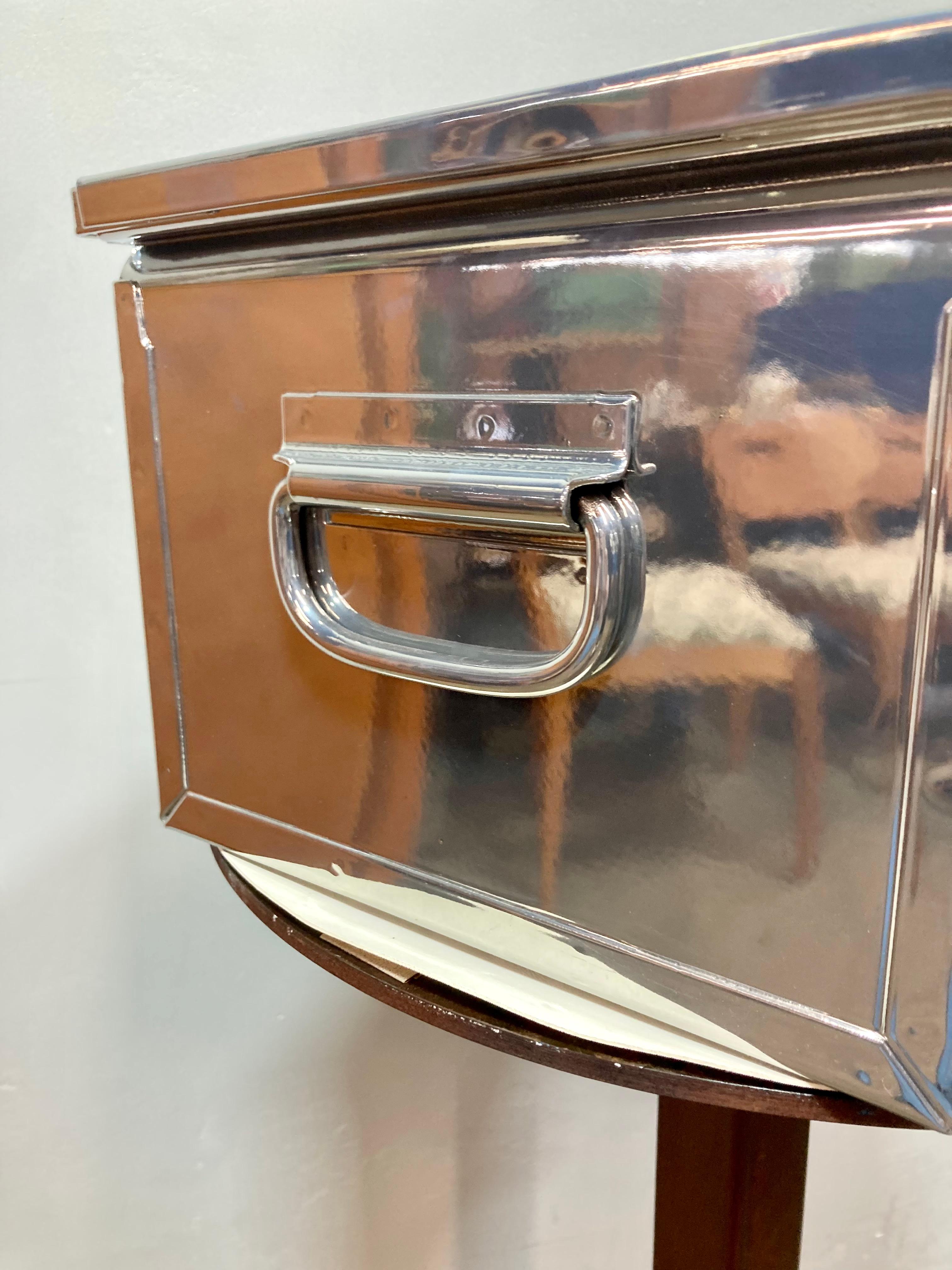 Acciaio Chrome Powdercoated Steel Storage Bin in vendita