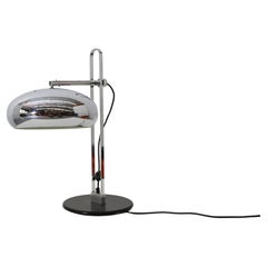 Chrome Reggiani Style Table Lamp with Domed Shade by Van Doorn Verlichting