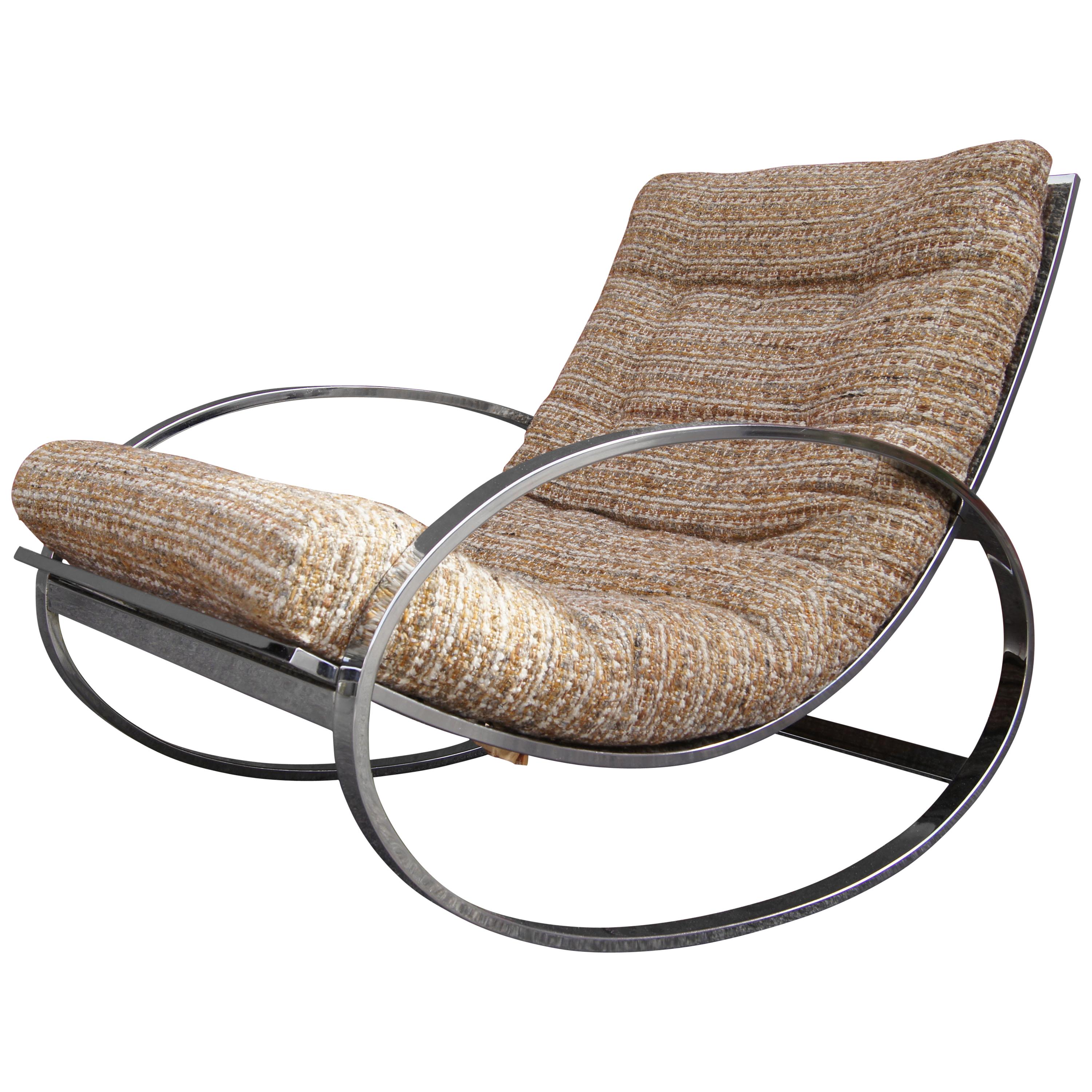 Chrome Rocking Chair by Selig