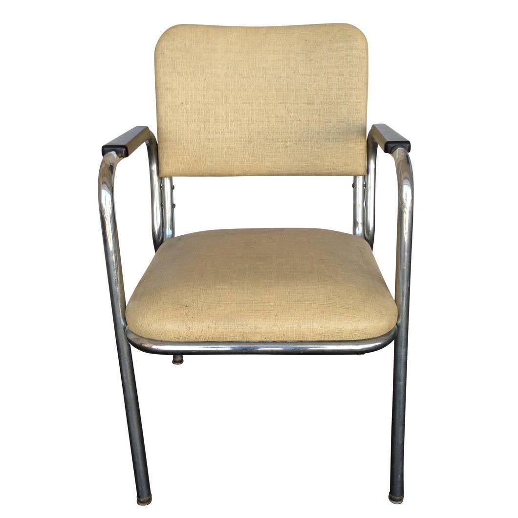 Sillón Tubular Redondo Cromado by Royal Metal Moderno de mediados de siglo en venta