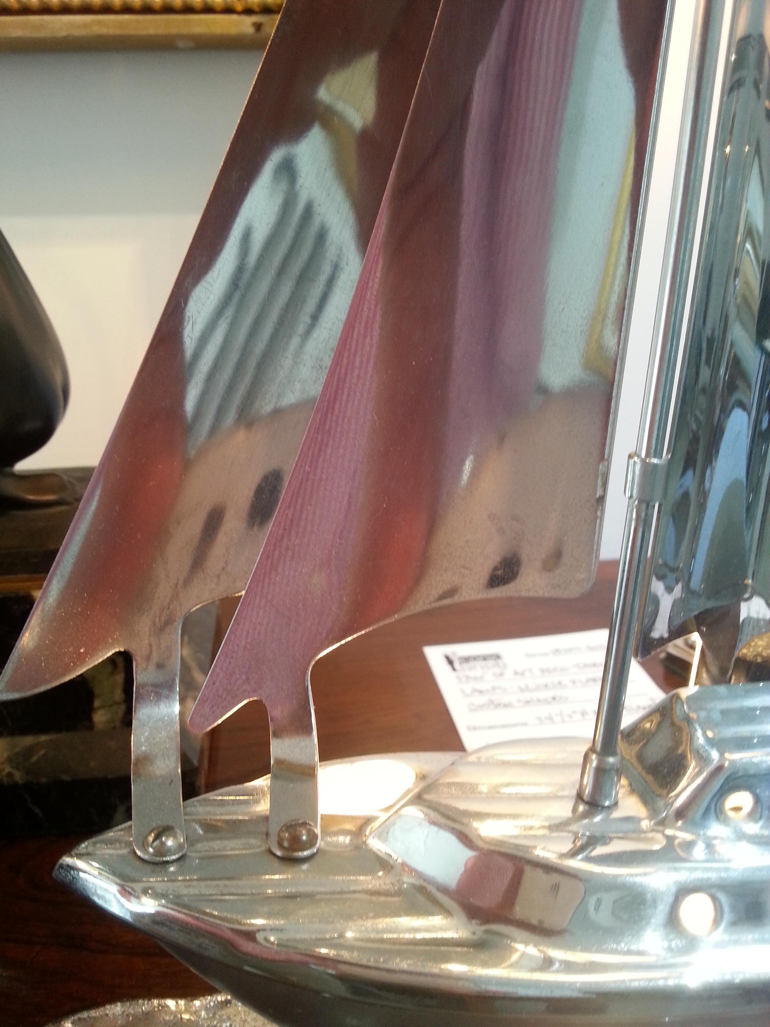 Lampe de voilier en chrome 1