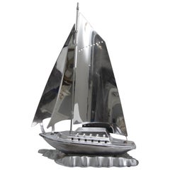 Chrome Sailboat Lamp