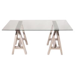 Chrom Sawhorse Tabelle Basen für Schreibtisch Konsole Tabelle Esstisch oder Bar Basen