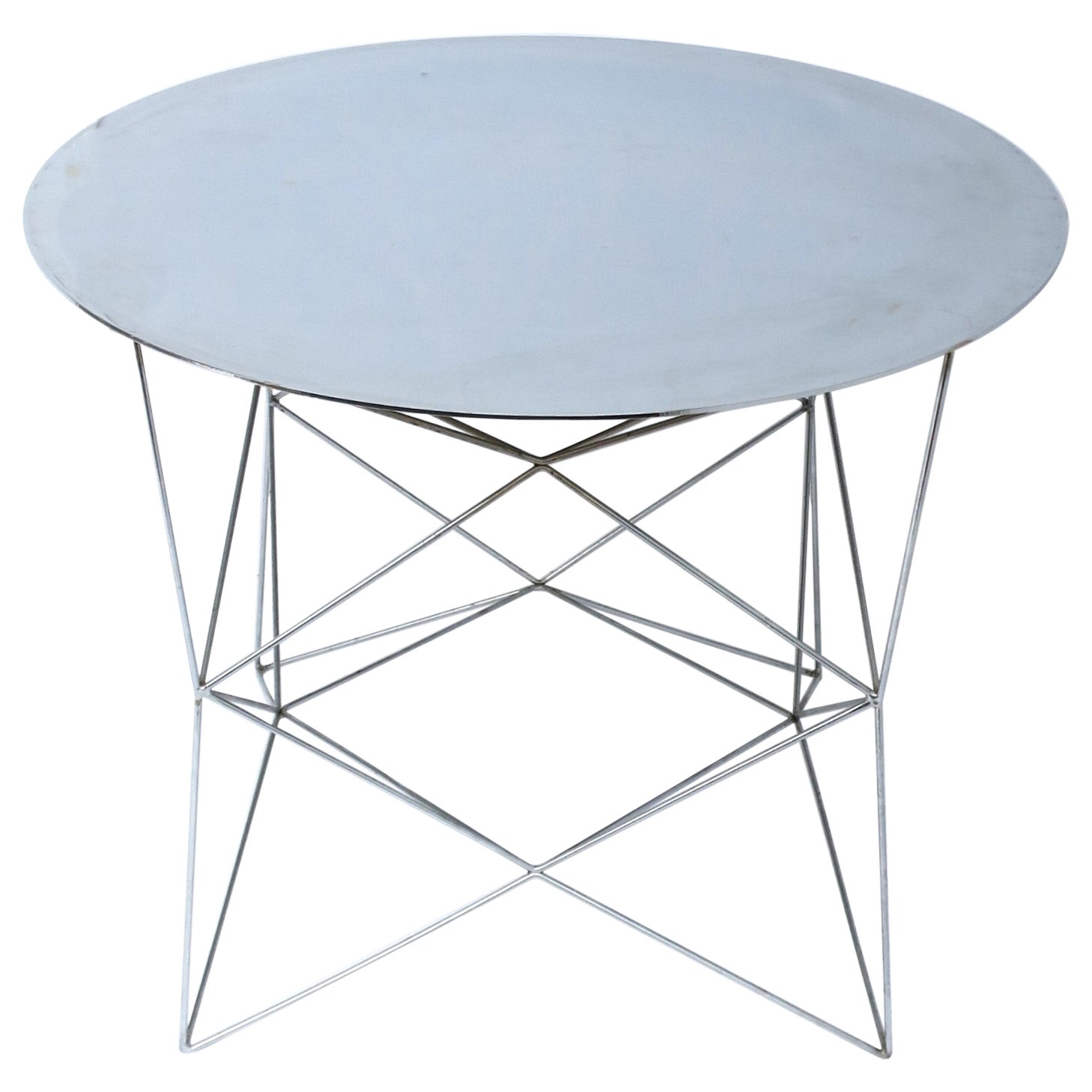 Chrome Side or End Table