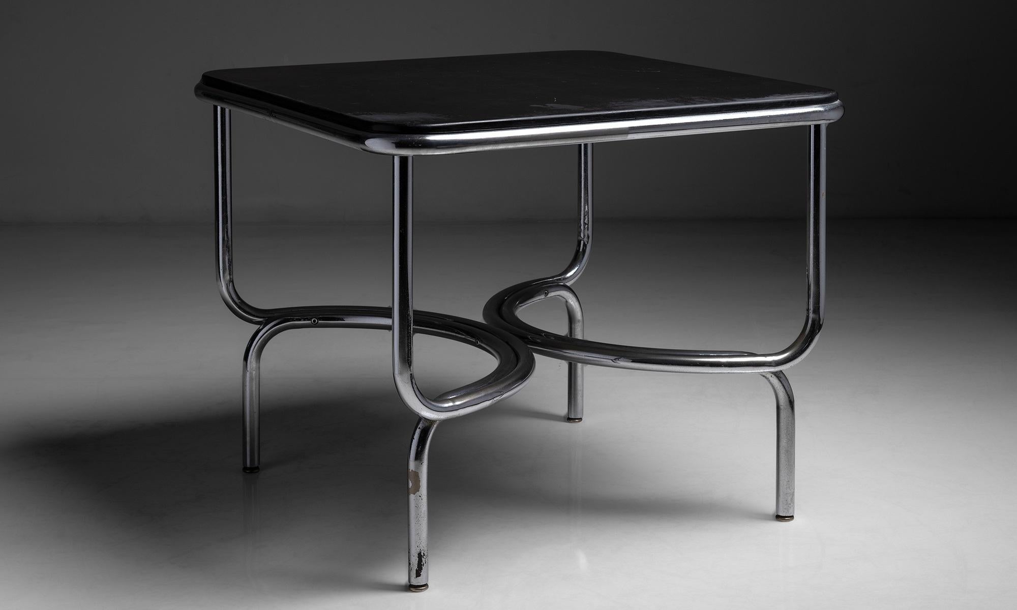 Chrome & Slate Table by Gae Aulenti

Italy circa 1965

From the ‘Locus Solus’ series, with chromed bent steel frame and slate tabletop.

33”L x 33”d x 27.5”h