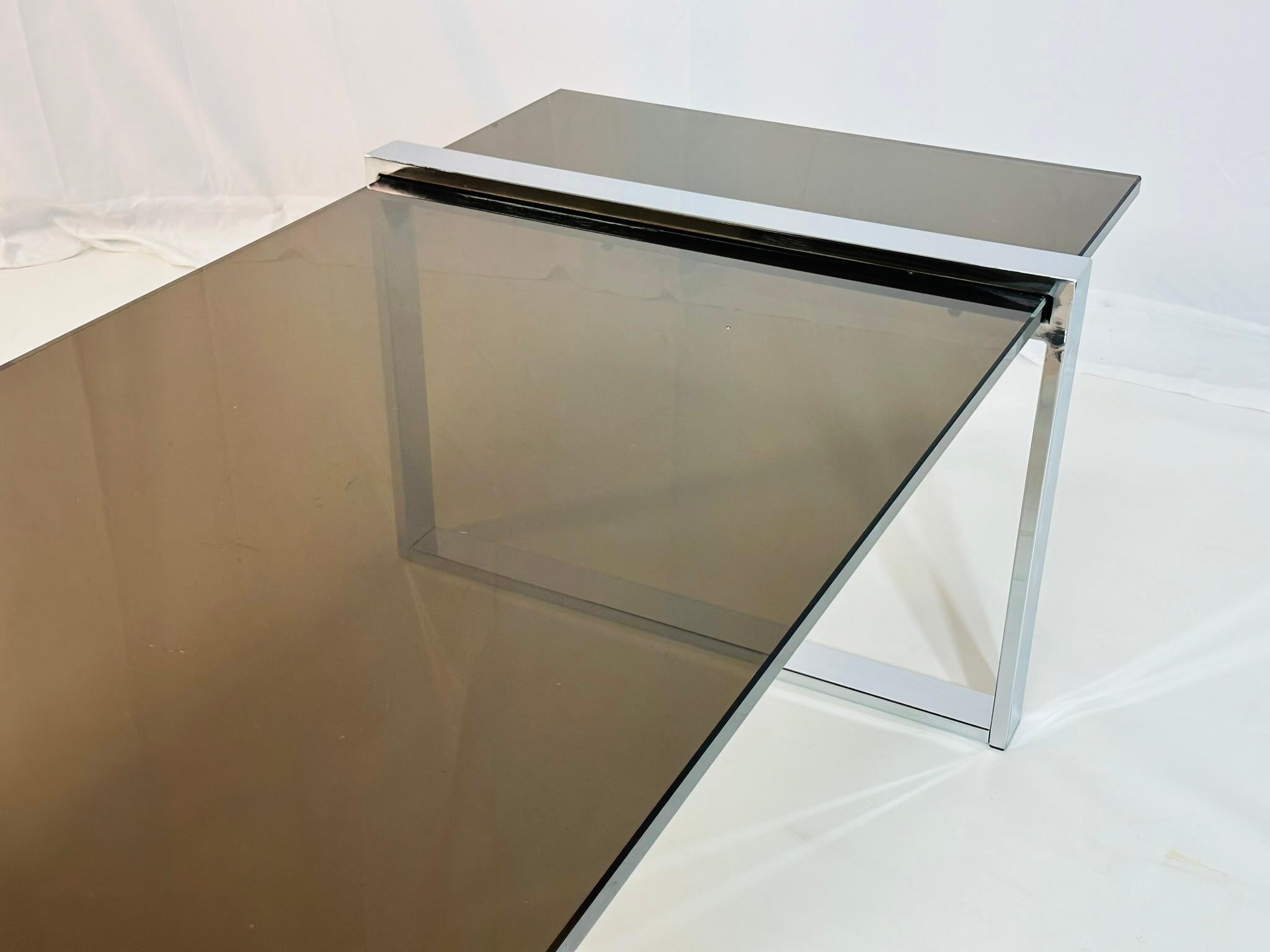 Chrome & Smoked Glass 