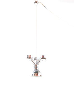 Chrome Space Age Pendant Light by Cosack Leuchten, 1970s