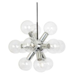 Chrome Sputnik Atomium Chandelier by Kalmar, Austria, 1970s