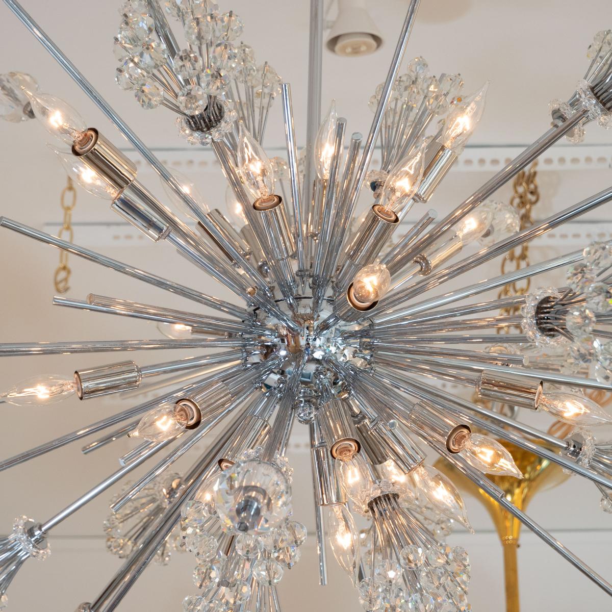 Austrian Chrome Sputnik Chandelier