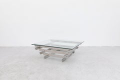 Chrome Stacked Coffee Table by Paul Mayen for Habitat