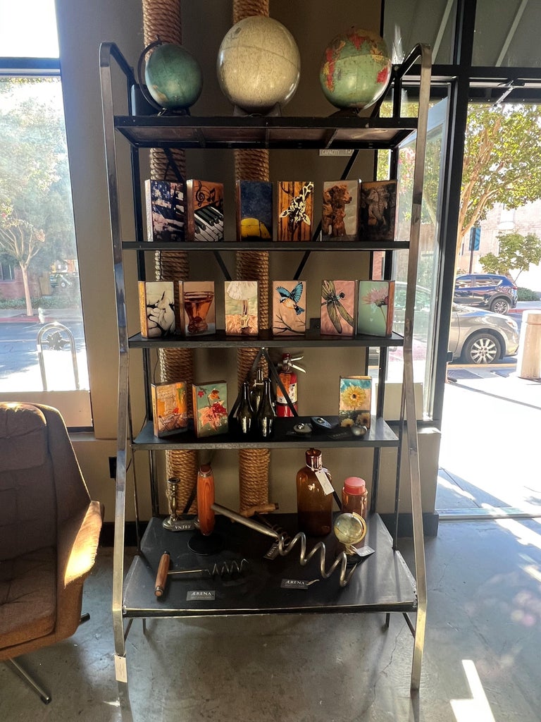 Chrome and Steel Storage Racks, Large Bottom For Sale at 1stDibs