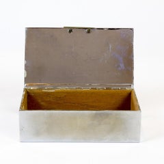 Chrome Storage Box with Bakelite, circa 1910-1920
