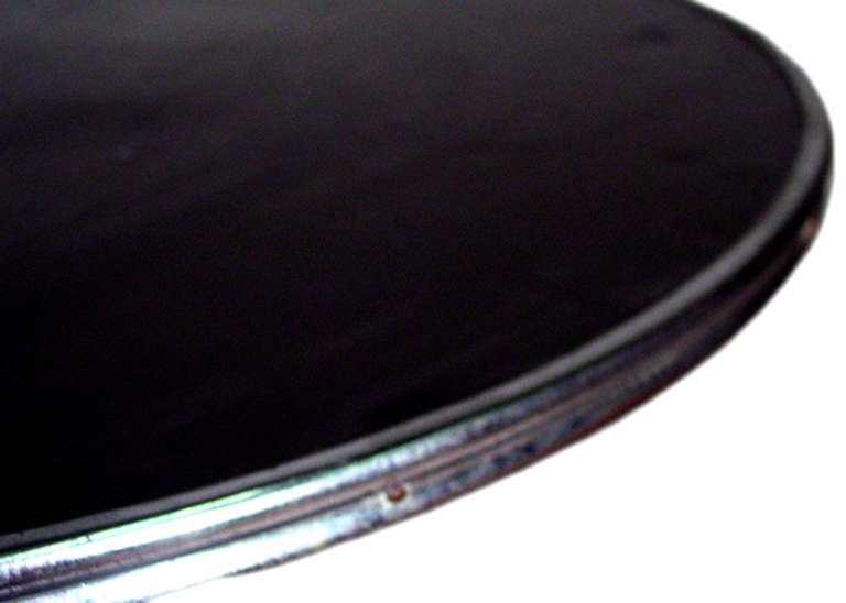 Art Deco Chrome Streamlined Side Table with Tubular Legs