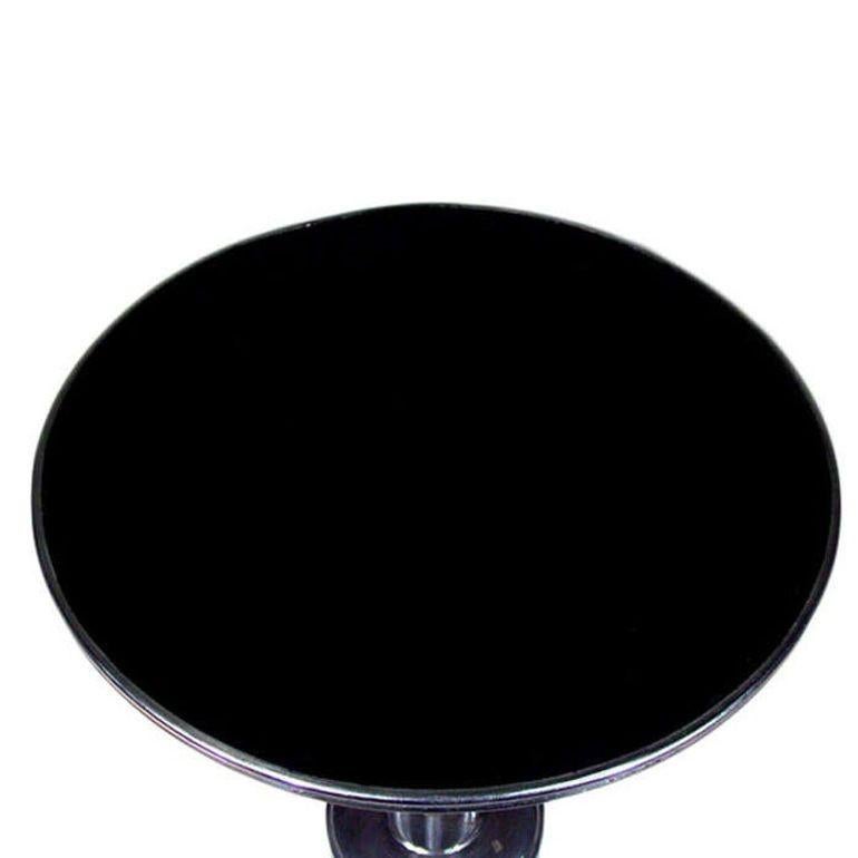Chrome Streamlined Side Table with Tubular Legs In Good Condition For Sale In Van Nuys, CA