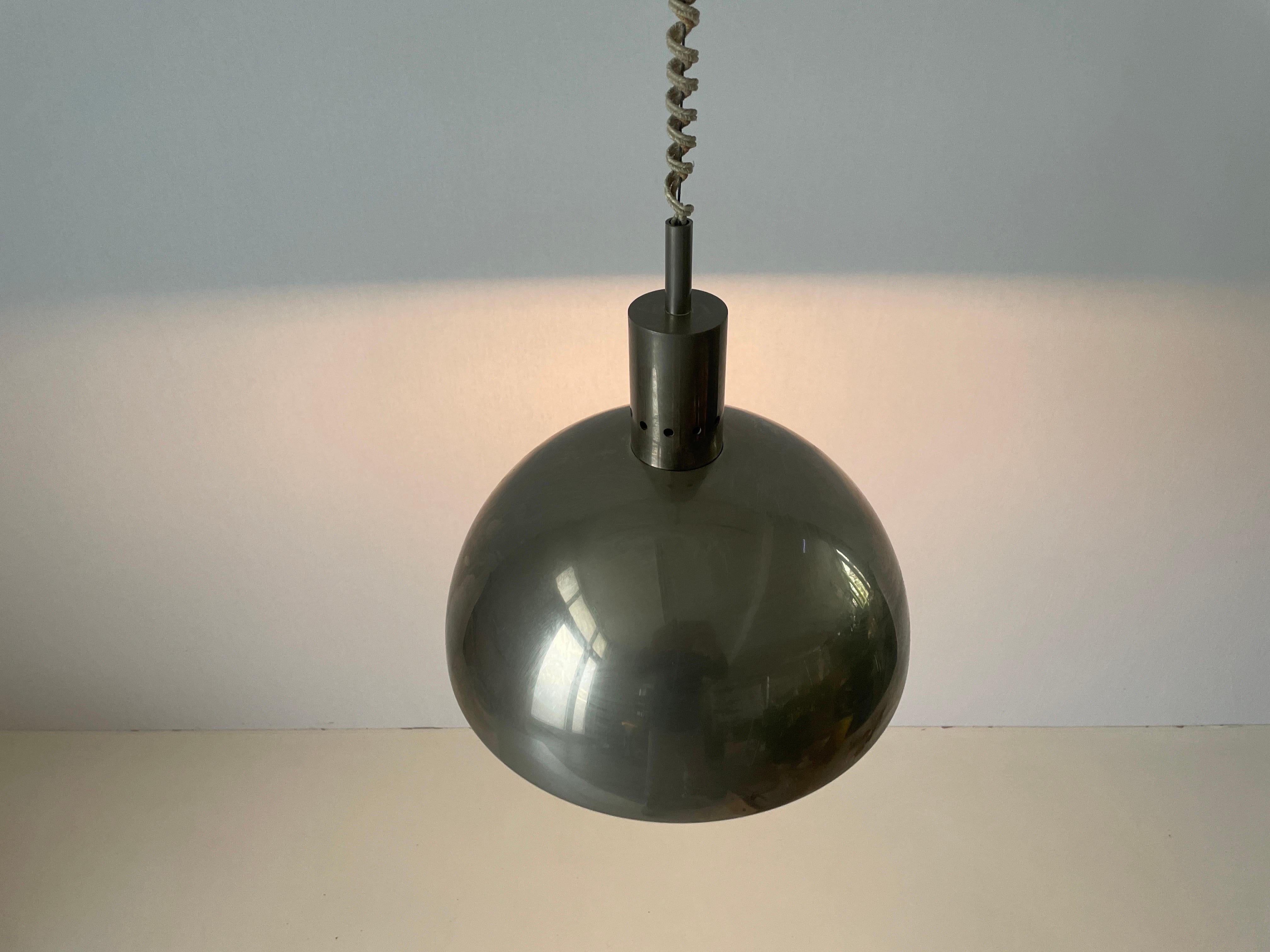 Chrome Suspension Ceiling Lamp, 1960s, Italy For Sale 4
