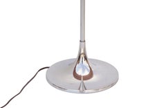 Chrome Swing Arm Tulip Floor Lamp by Laurel Lamp Co.