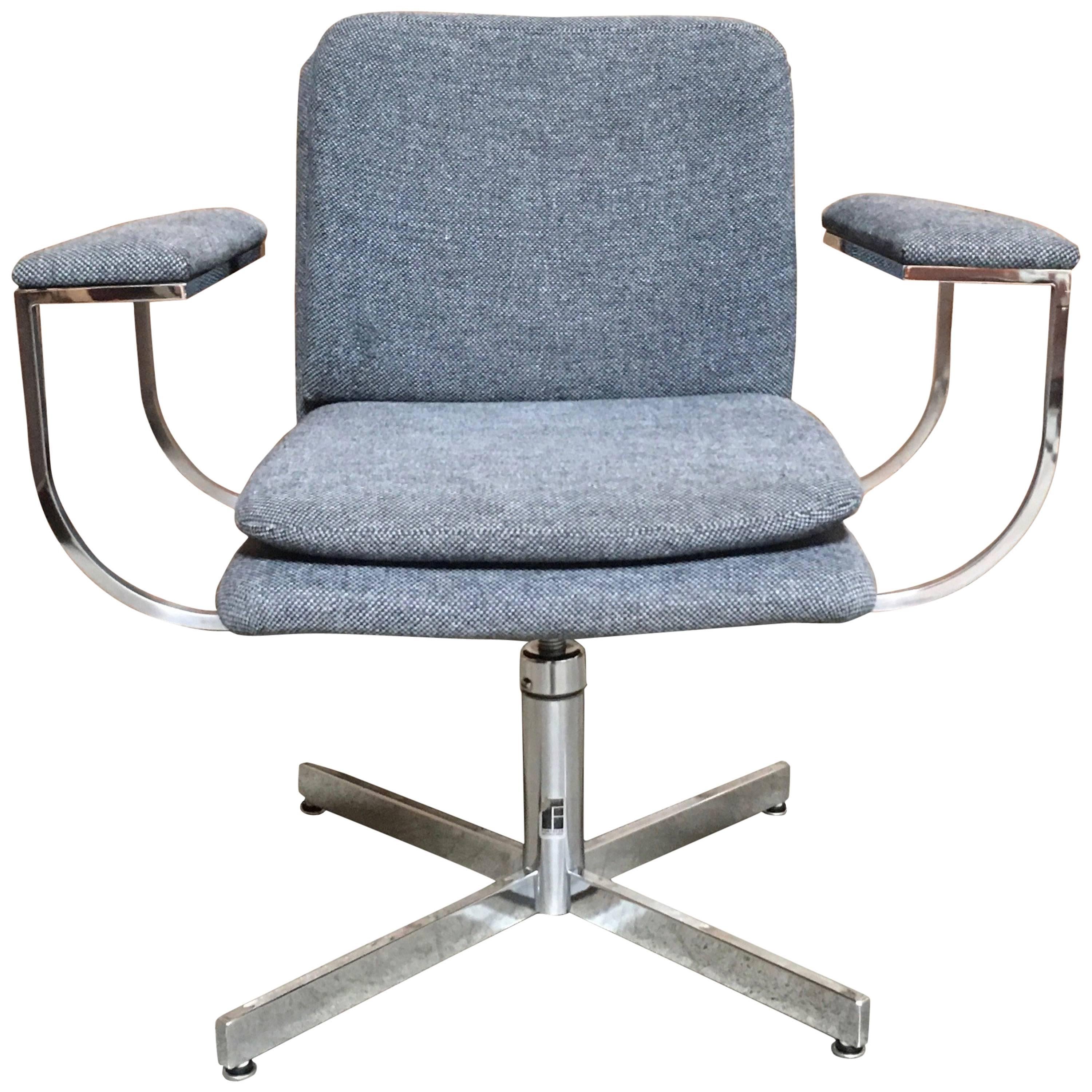 Chrome Swivel Desk Chair by Fortress