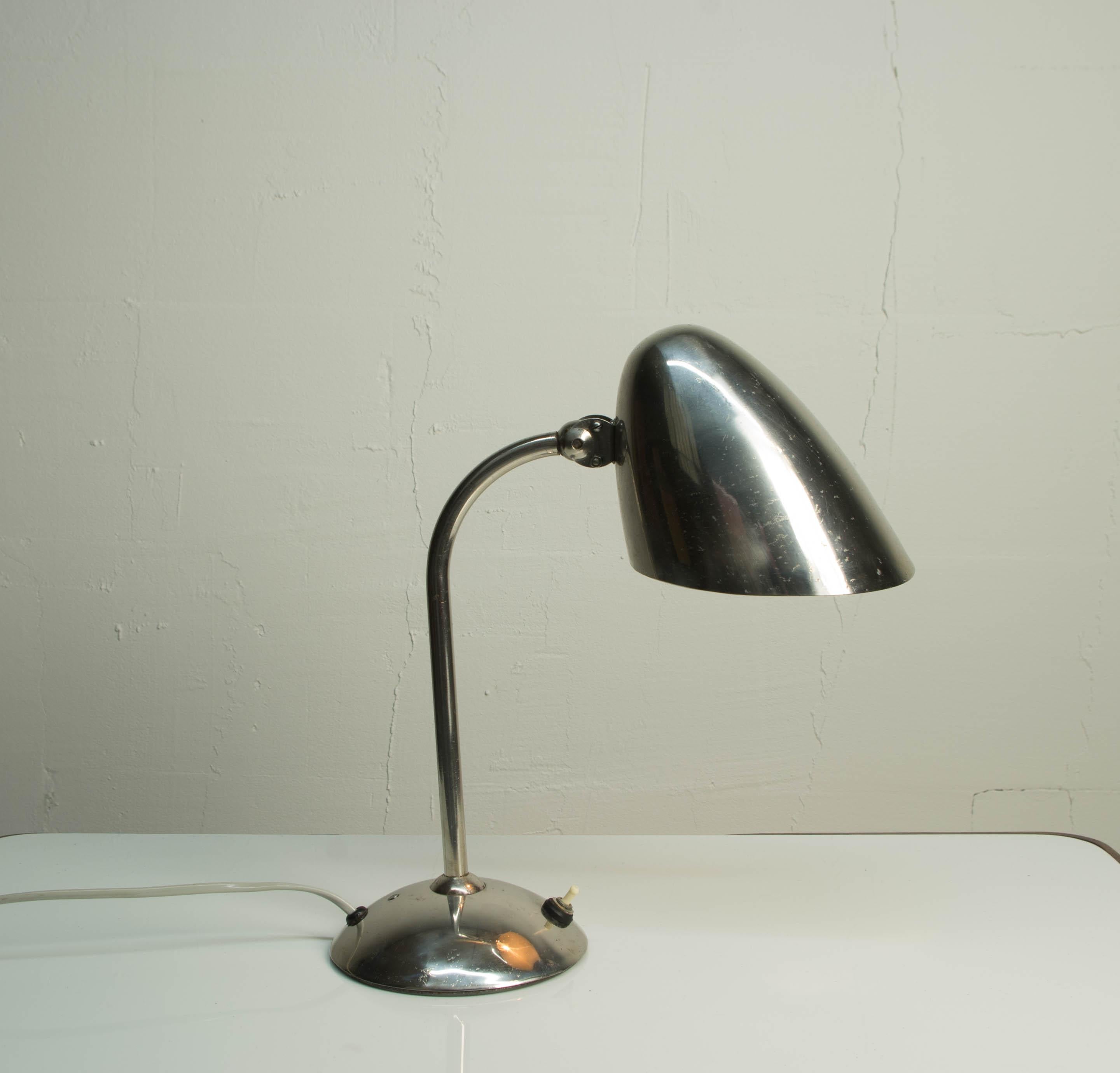 Bauhaus Chrome Table Lamp by Franta Anyz, 1930s
