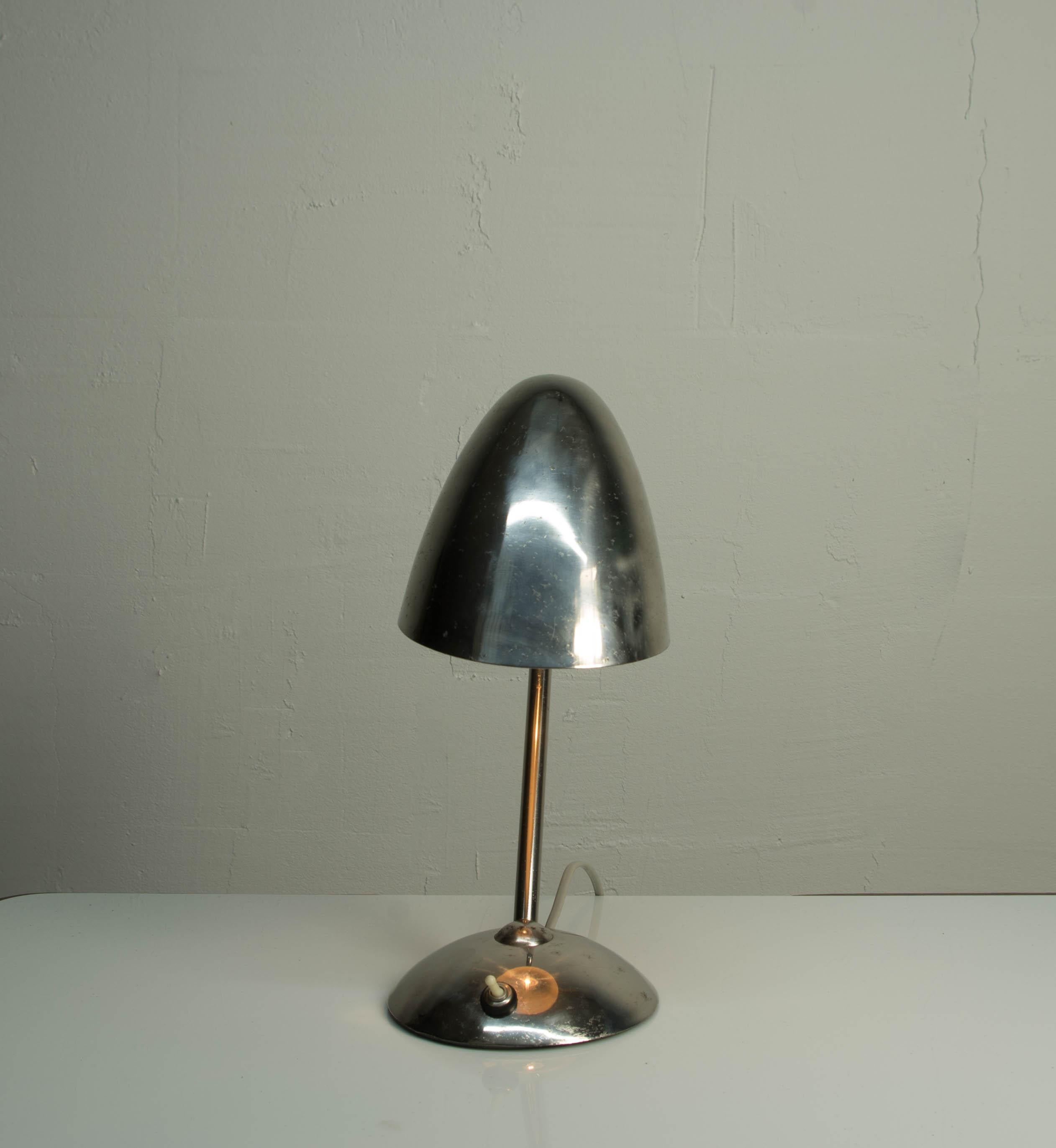Czech Chrome Table Lamp by Franta Anyz, 1930s