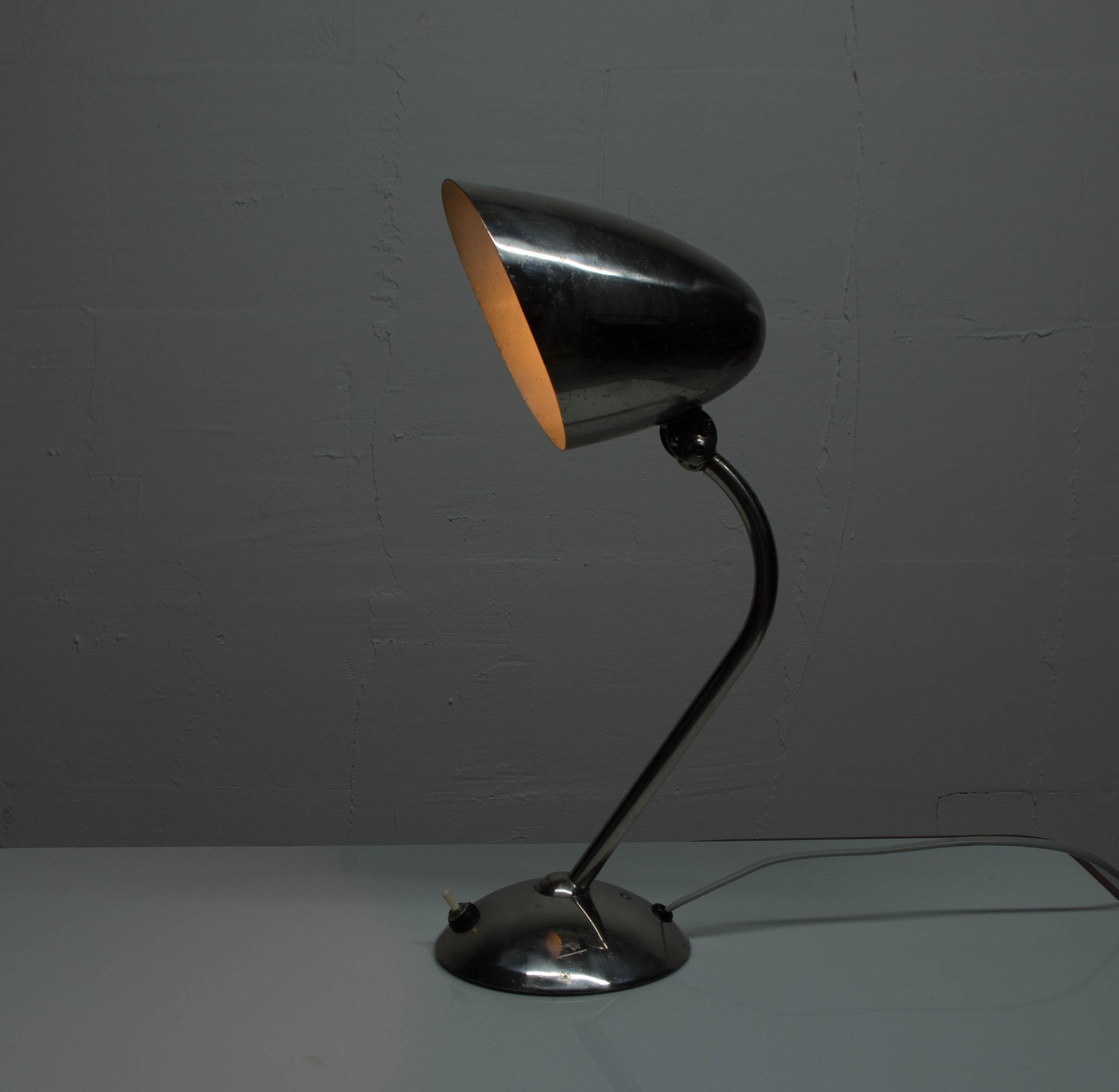 Chrome Table Lamp by Franta Anyz, 1930s 1