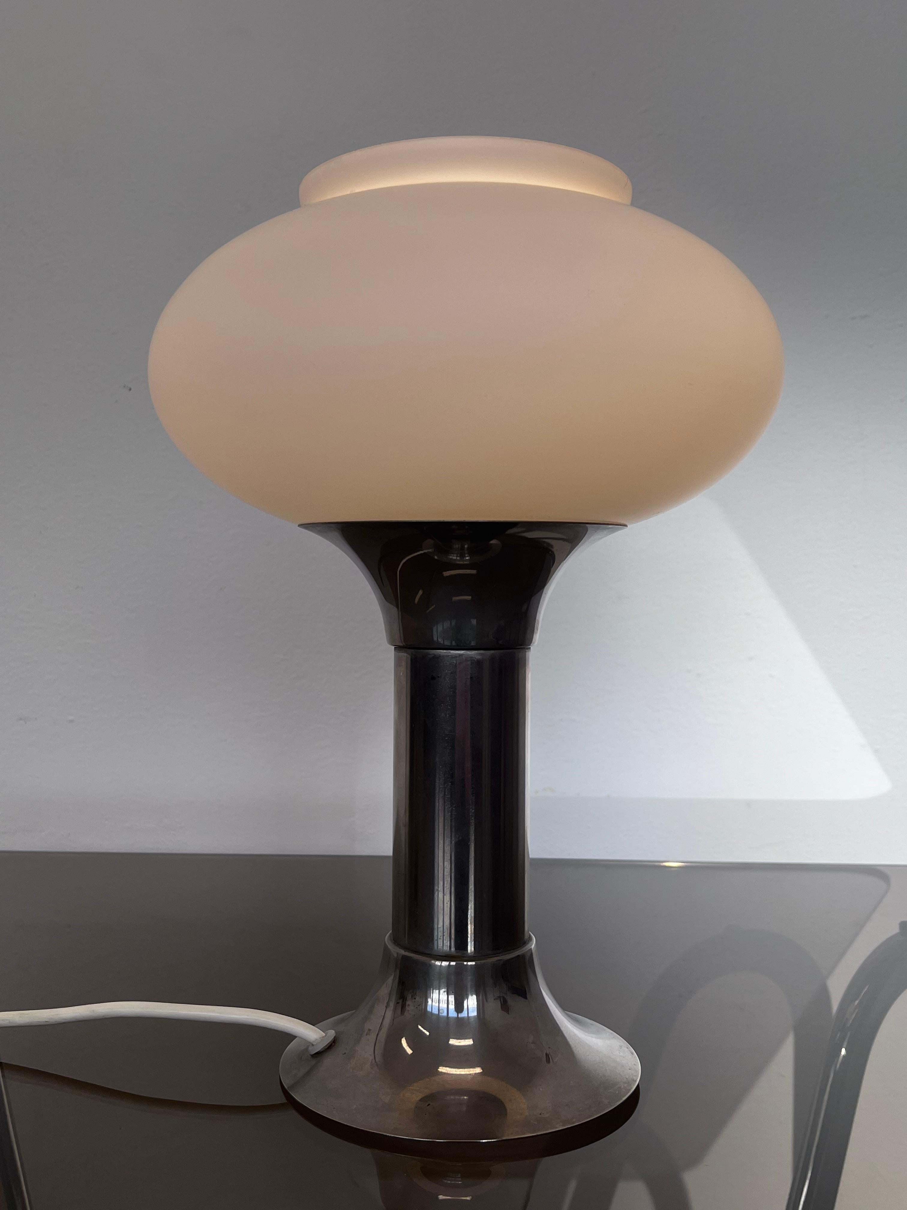 Chrome Table Lamp / Germany, 1970's In Good Condition For Sale In Praha, CZ