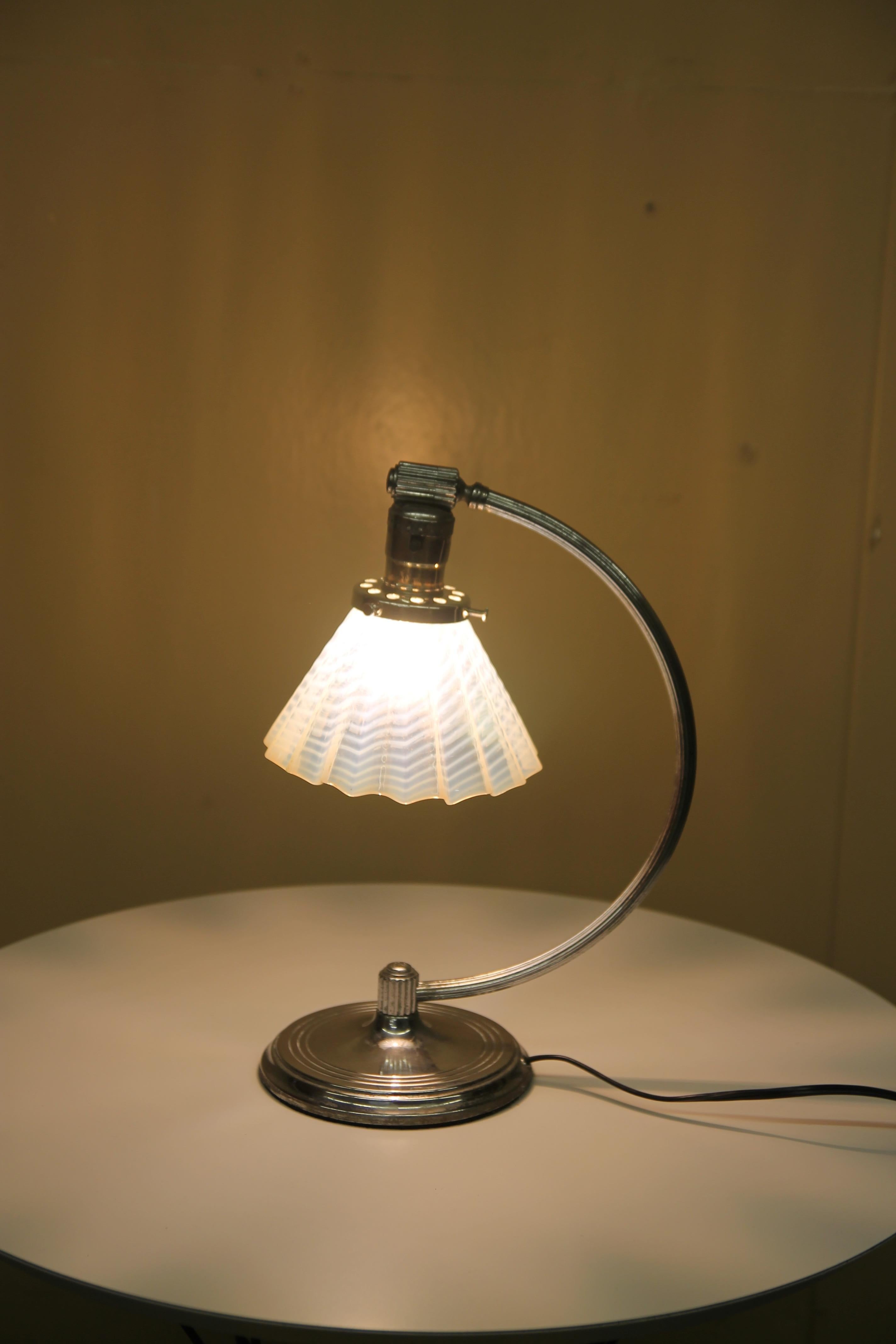 American Chrome Table Lamps by the Chase For Sale