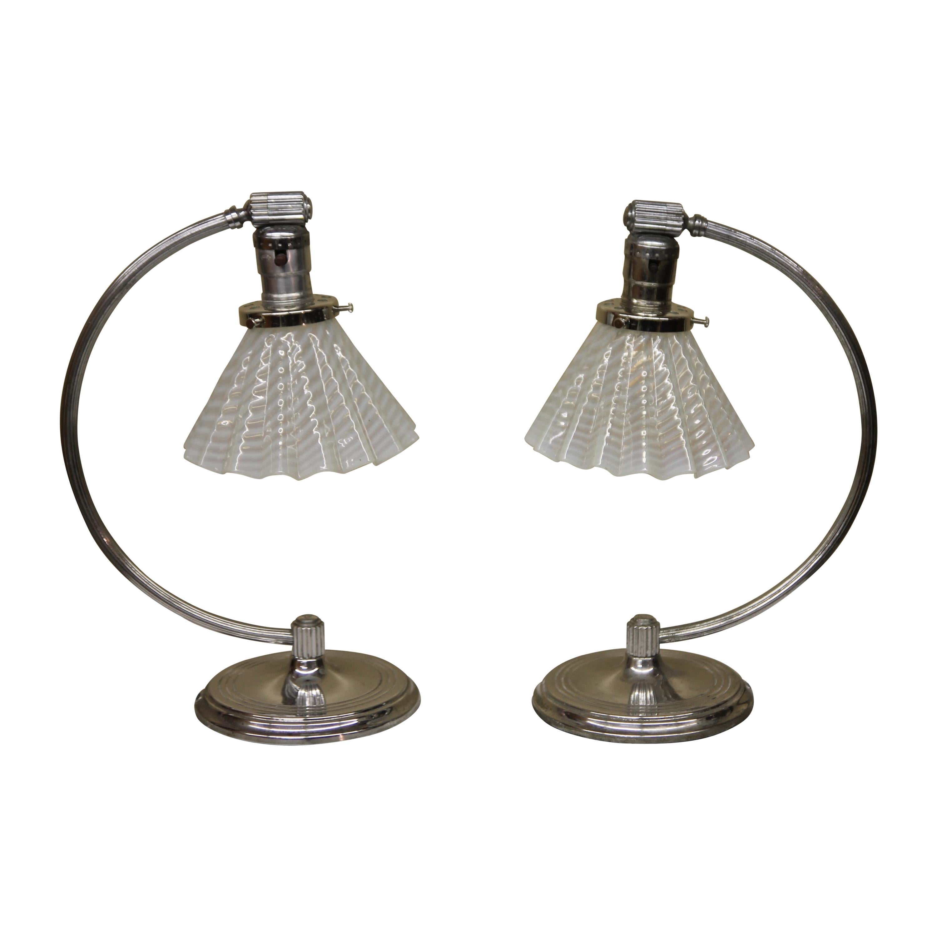 Chrome Table Lamps by the Chase For Sale