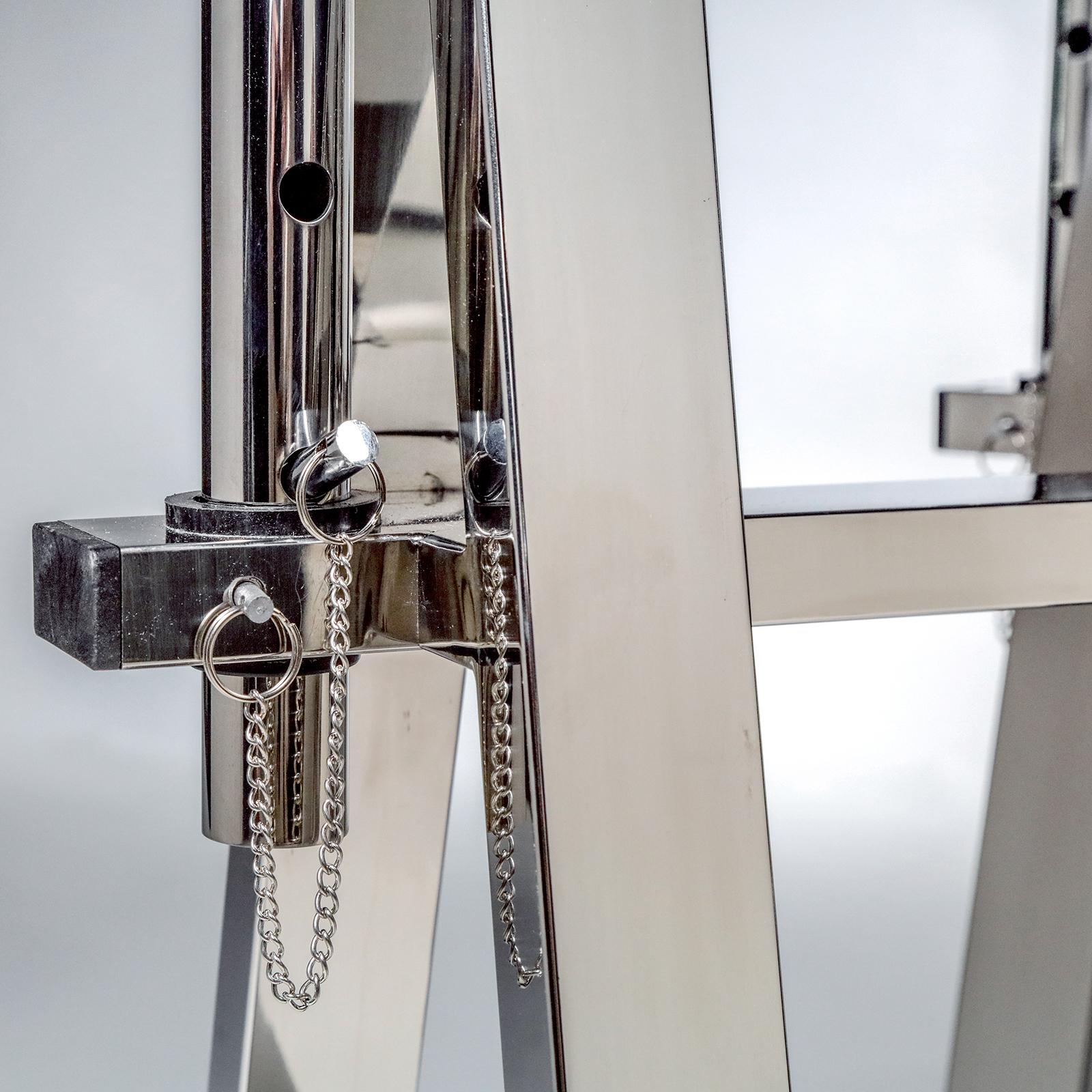 chrome trestle legs