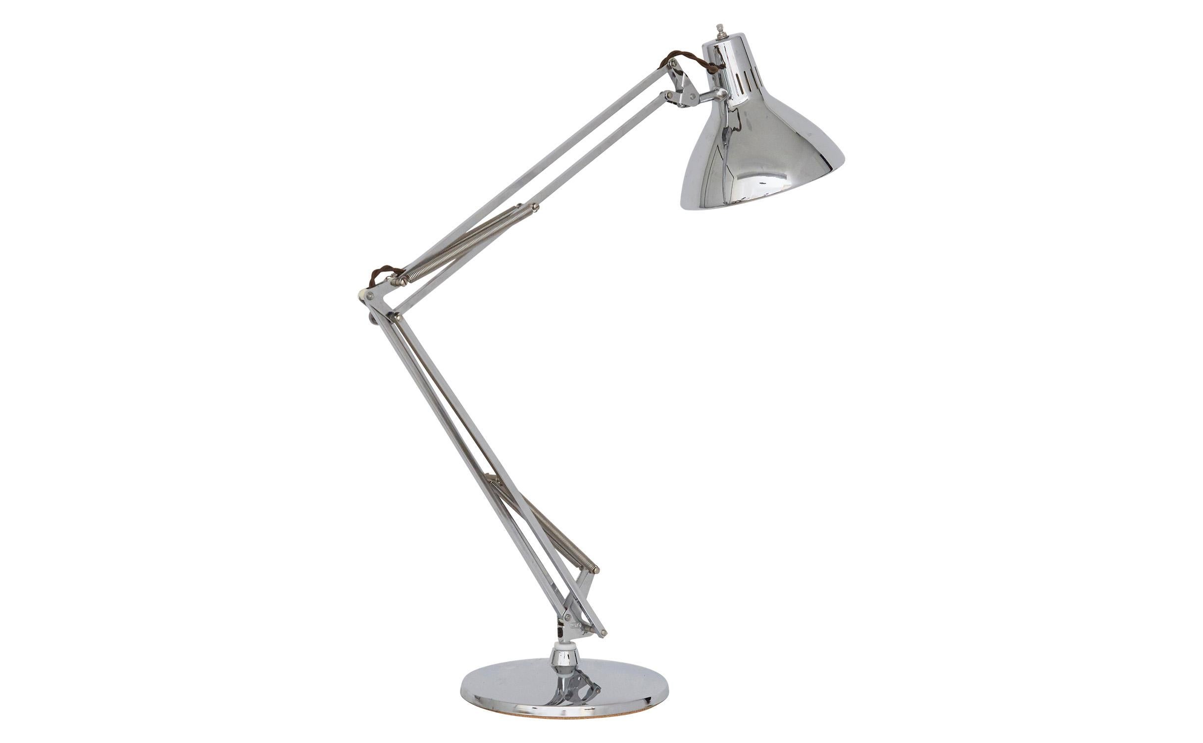Industrial Chrome Task Lamp