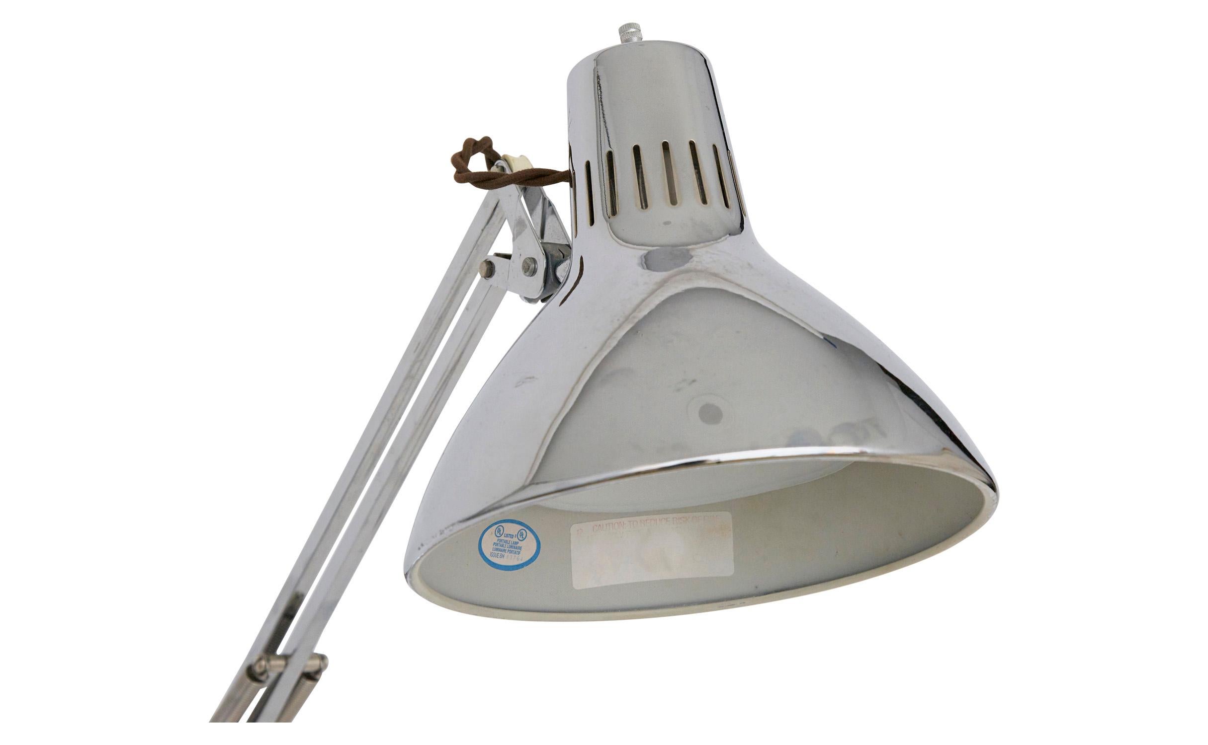 20th Century Chrome Task Lamp