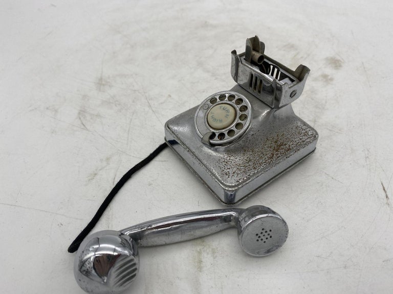 cigarette lighter made in occupied japan Chrome Telephone Cigarette Table Lighter by Peacock in Occupied Japan at  1stDibs