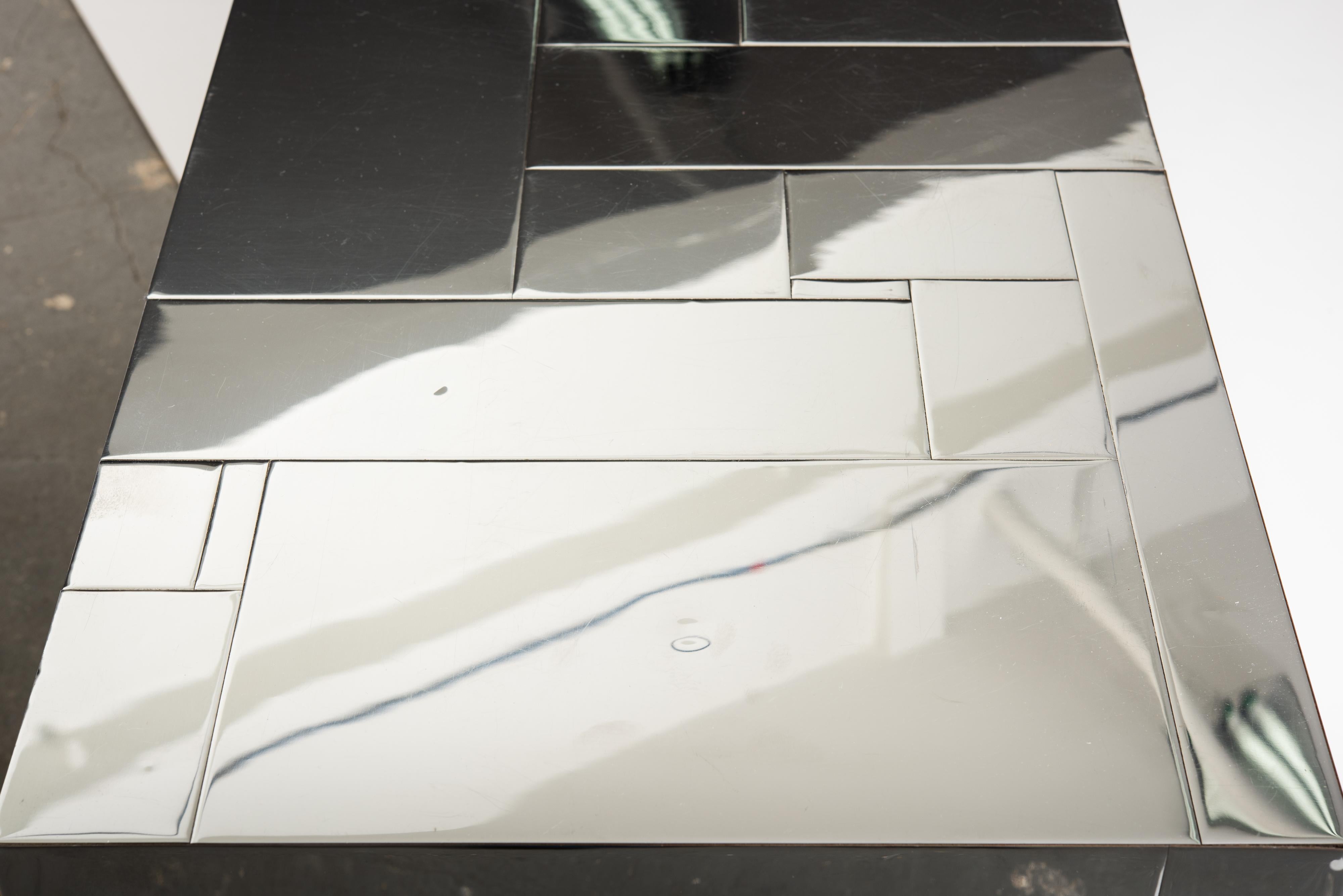 Chrome Tile Paul Evans Directional Cityscape Style Credenza, circa 1970s 7
