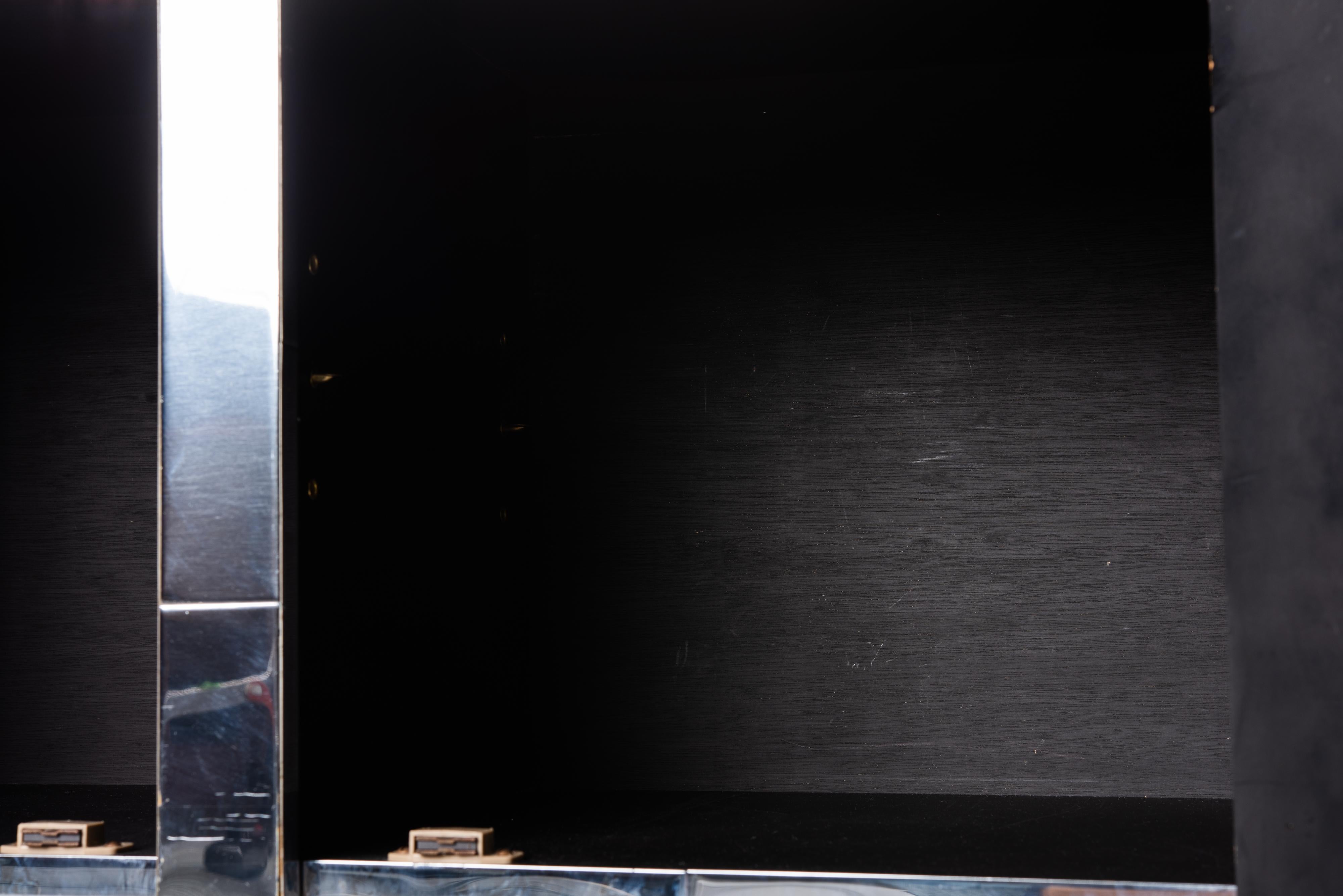 Chrome Tile Paul Evans Directional Cityscape Style Credenza, circa 1970s 2