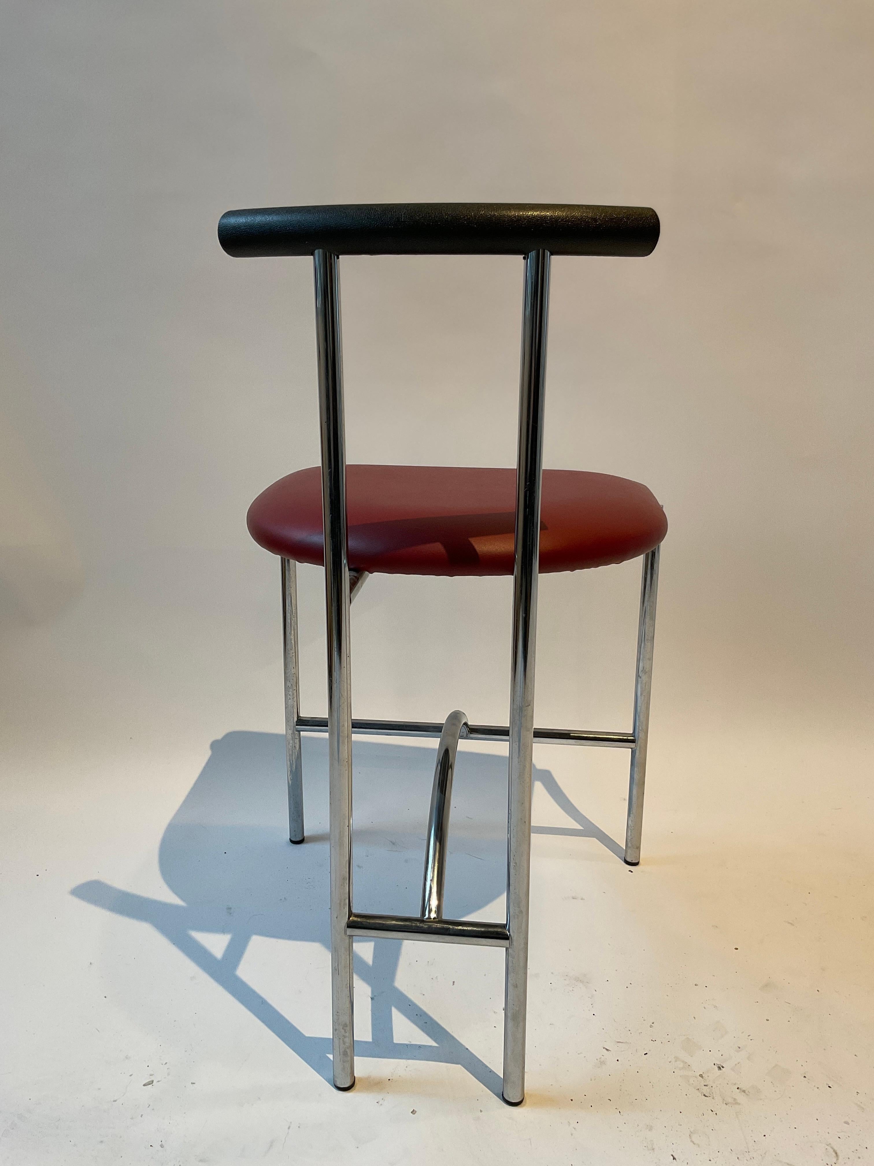 Chrome Tokyo Chair by Rodney Kinsman for Bieffeplast In Good Condition For Sale In Tarrytown, NY