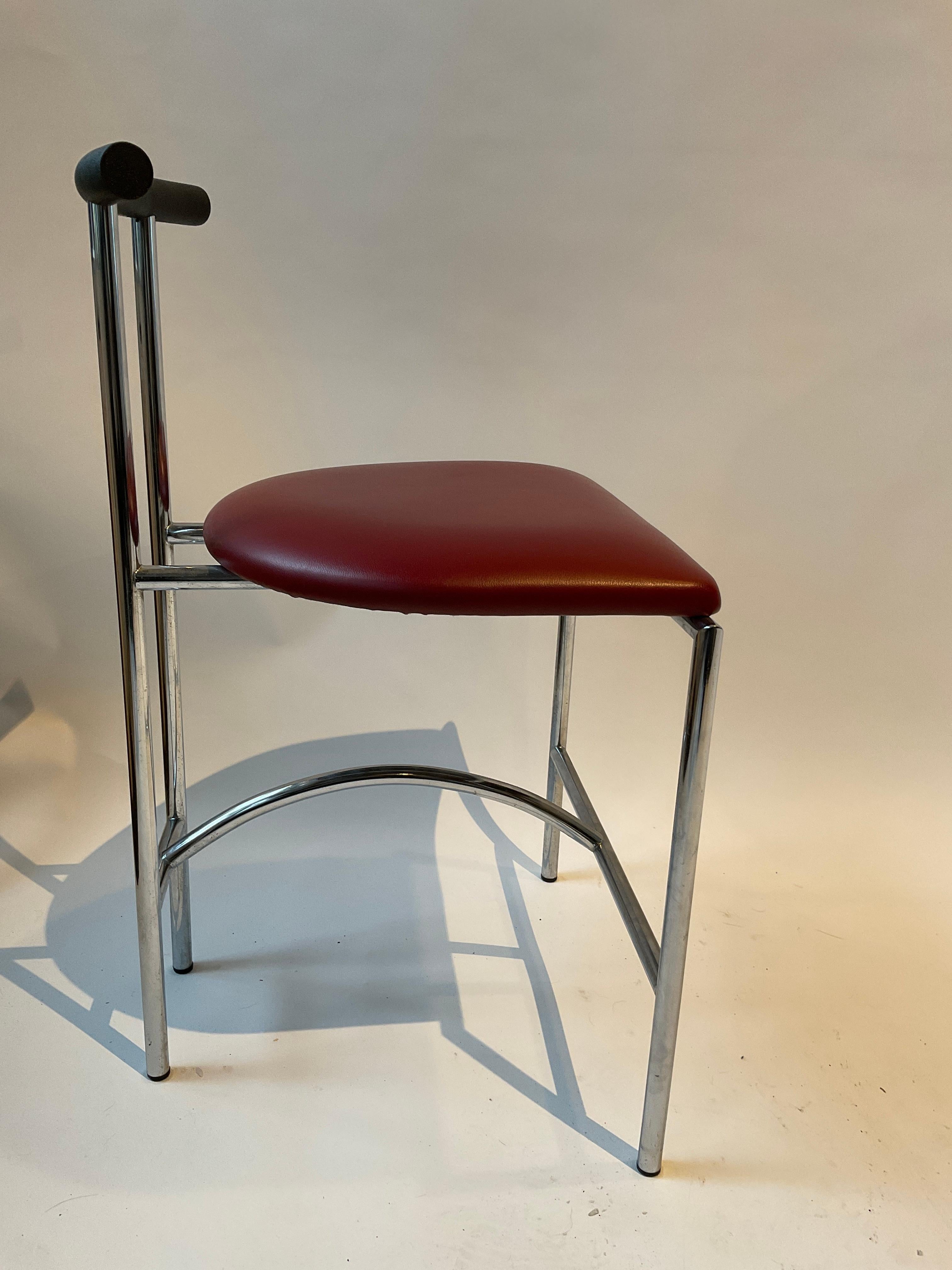 Late 20th Century Chrome Tokyo Chair by Rodney Kinsman for Bieffeplast For Sale