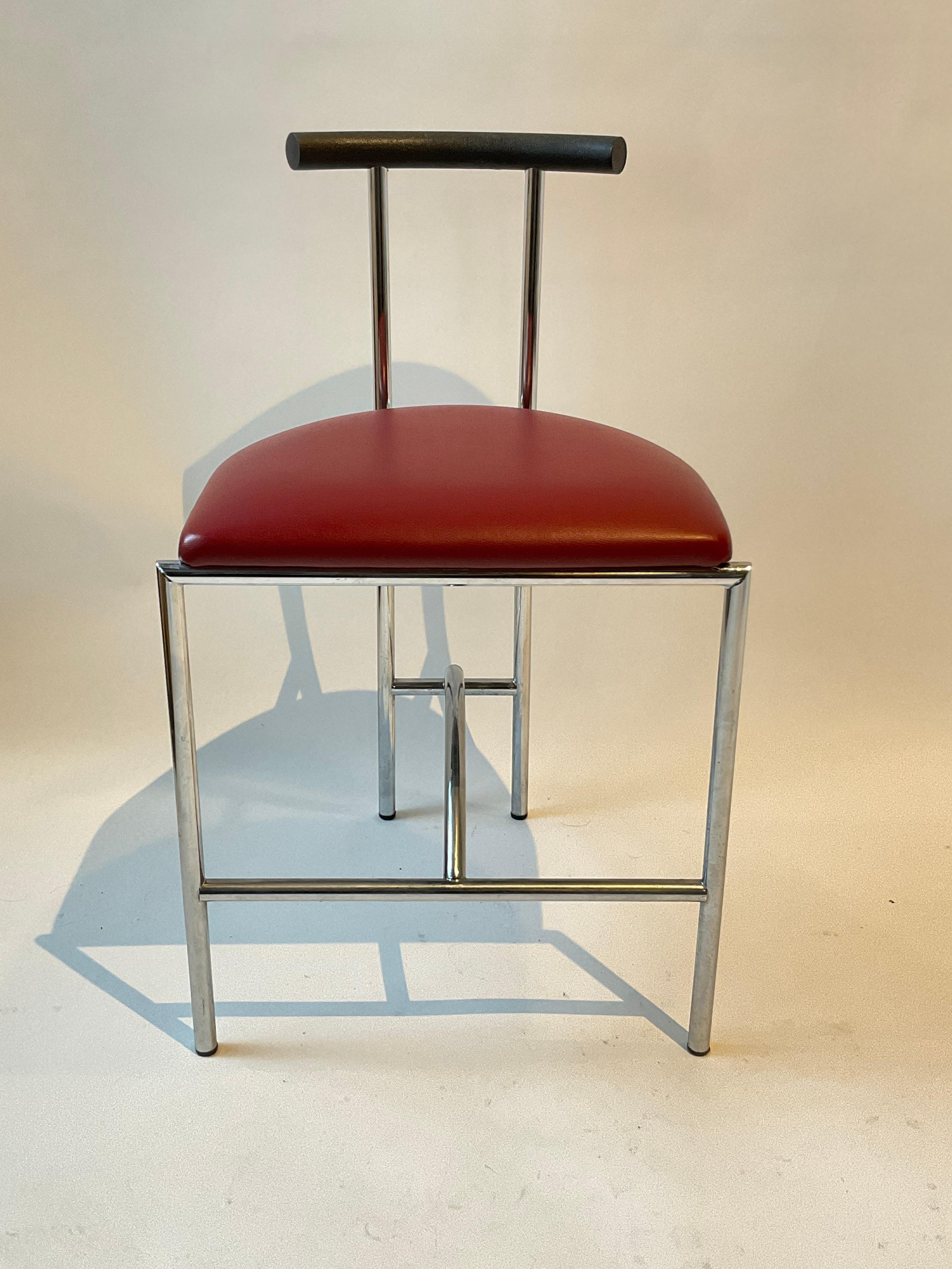 Metal Chrome Tokyo Chair by Rodney Kinsman for Bieffeplast For Sale