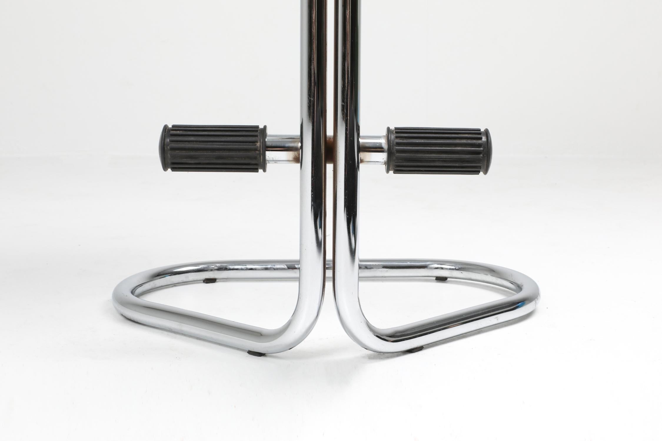 Chrome Tractor Stools by Rodney Kinsman for Bieffeplast, Italy, 1970s 3