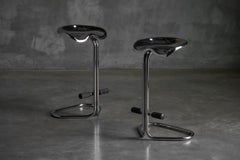 Tabourets tractor chromés de Rodney Kinsman pour Bieffeplast, Italie, 1970