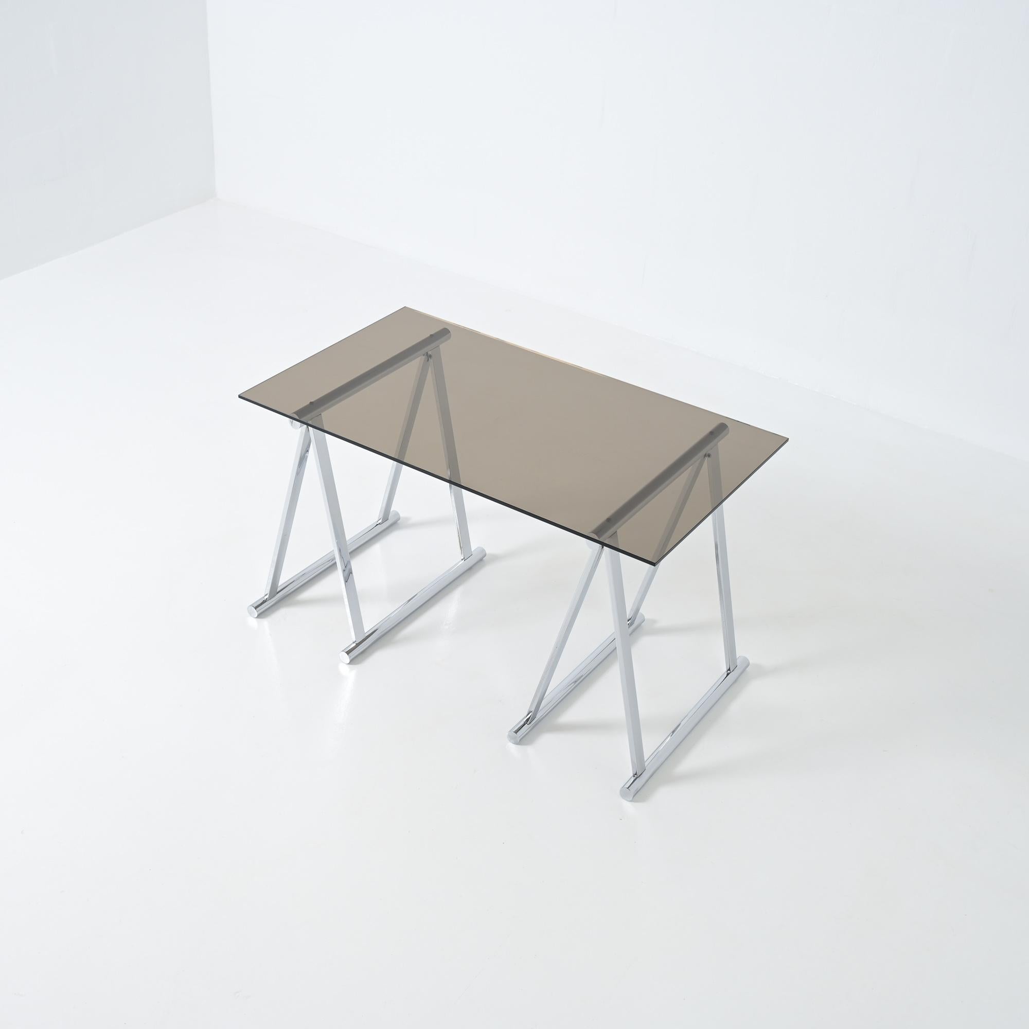 Chrome trestles desk For Sale 3