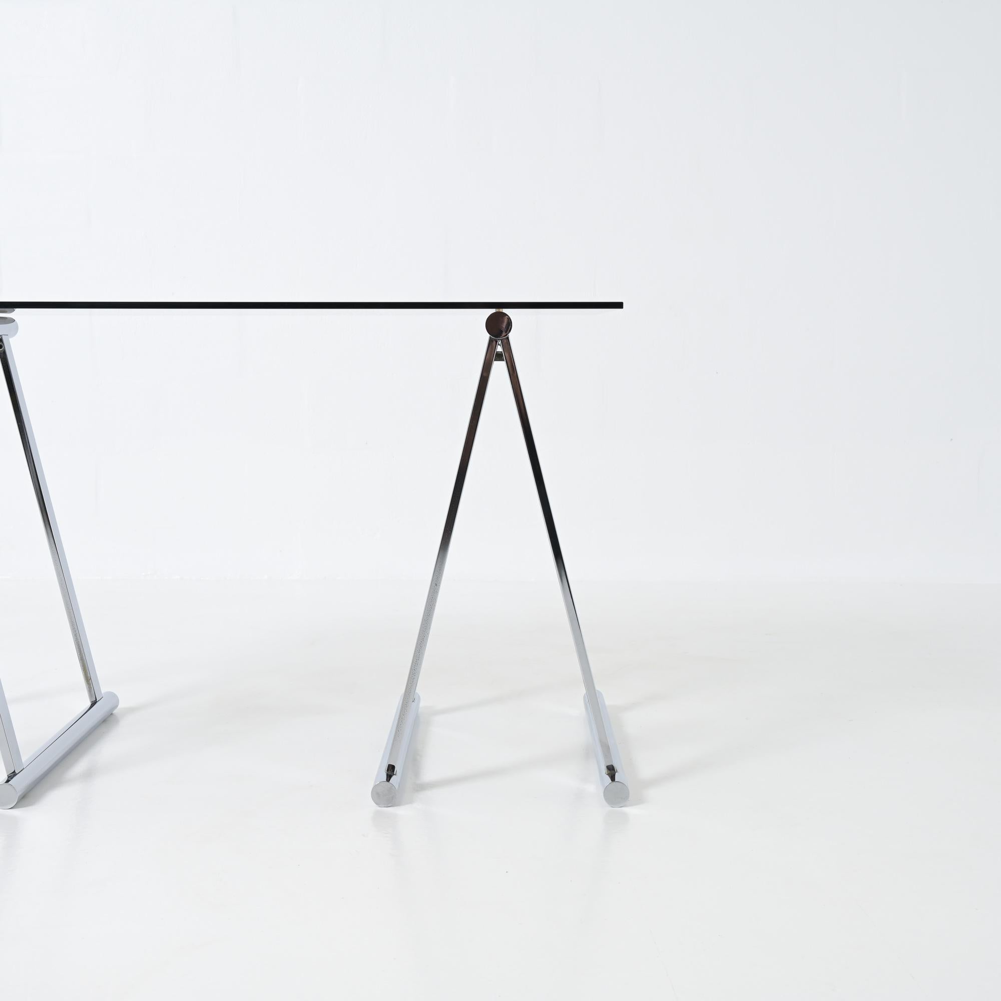 Chrome trestles desk For Sale 5