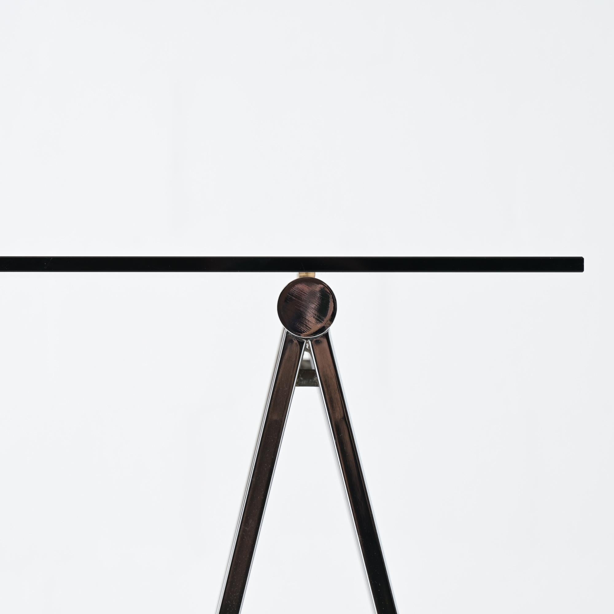 Chrome trestles desk For Sale 6