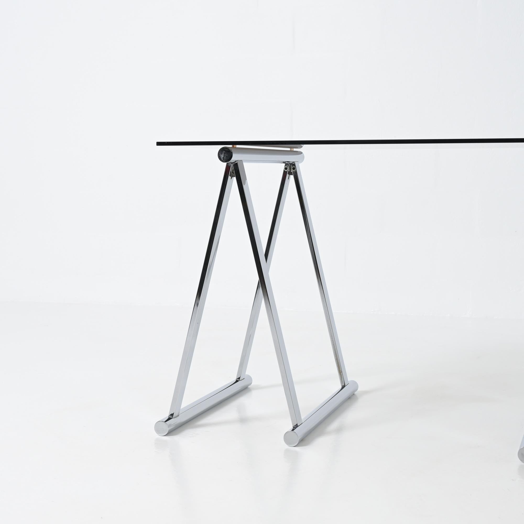 Chrome trestles desk For Sale 7
