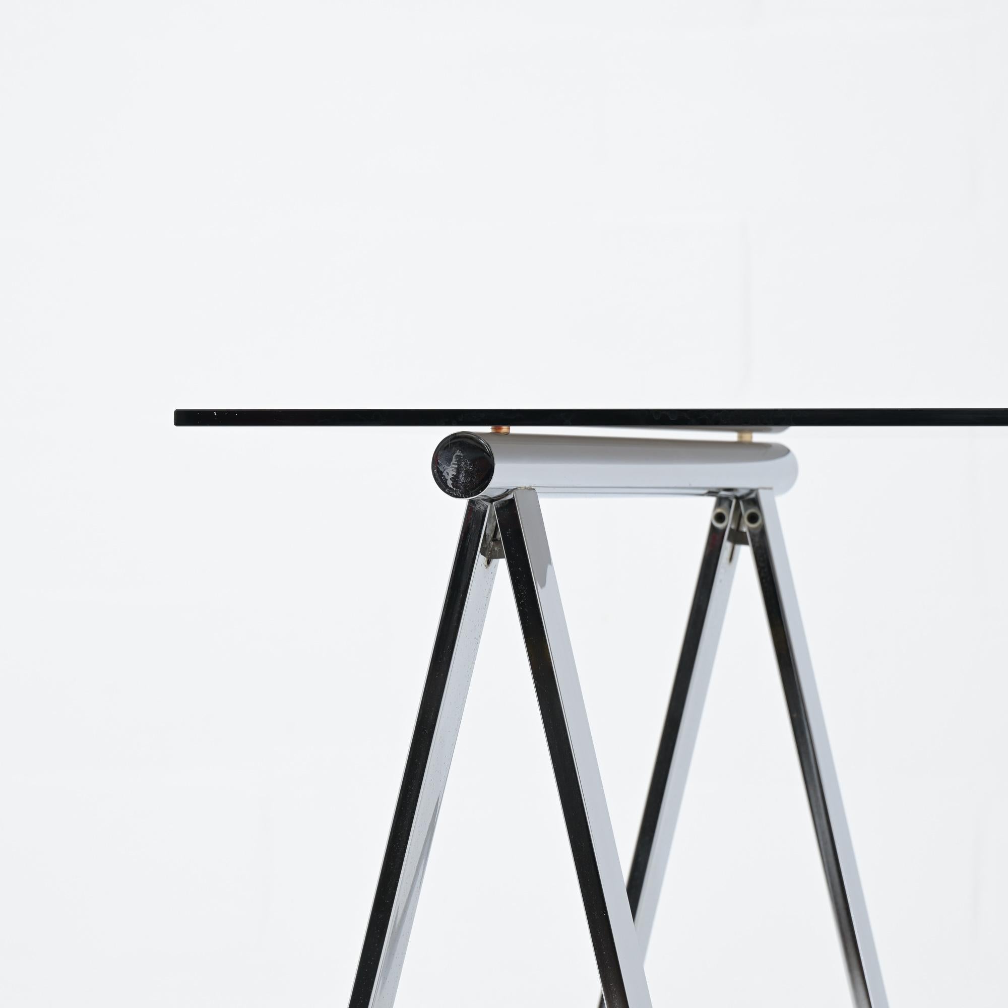 Chrome trestles desk For Sale 8