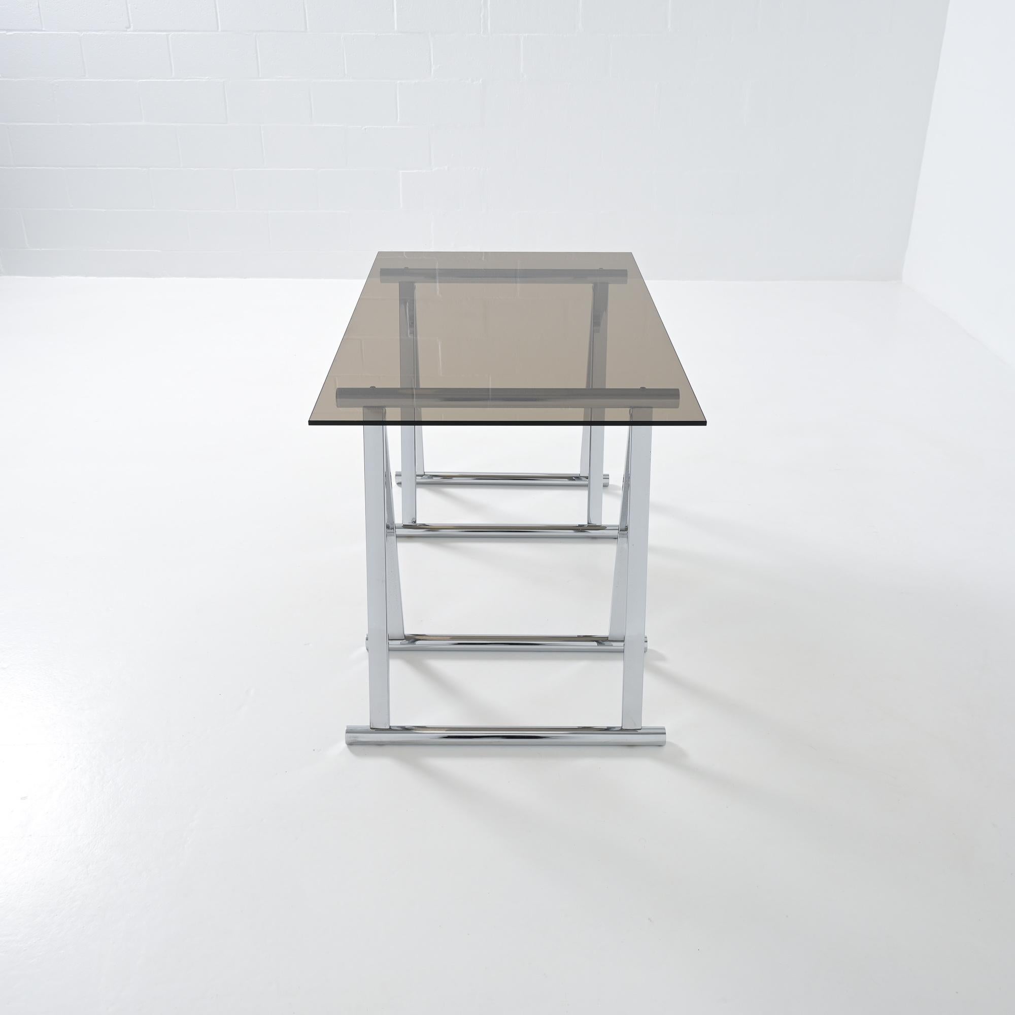 Chrome trestles desk For Sale 11