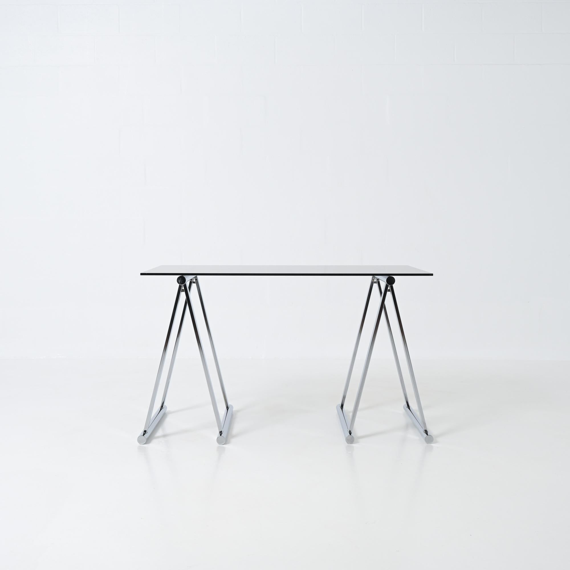 Chrome trestles desk For Sale 1