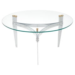 Chrome Tripod Coffee Table