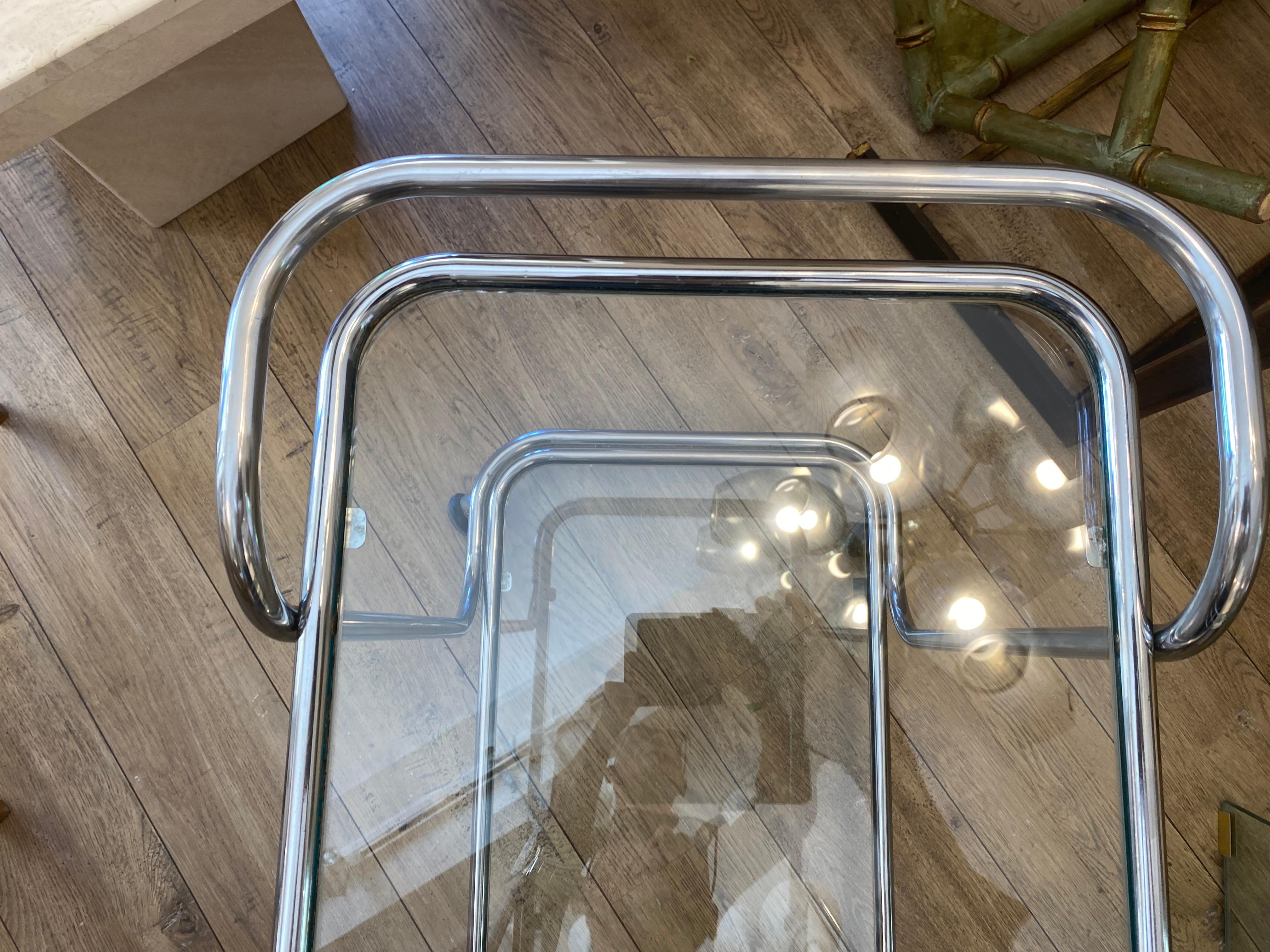 Chrome trolley , 1970 , Italy For Sale 1